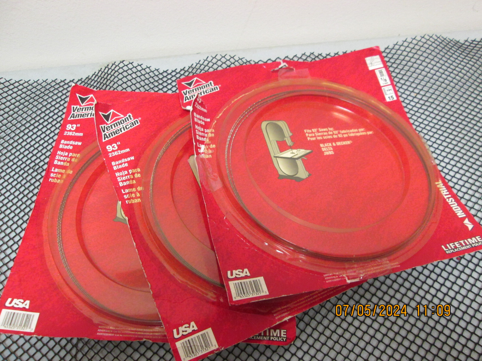 3 Vermont American Bandsaw Blade 31321 1/8” Made In USA NOS