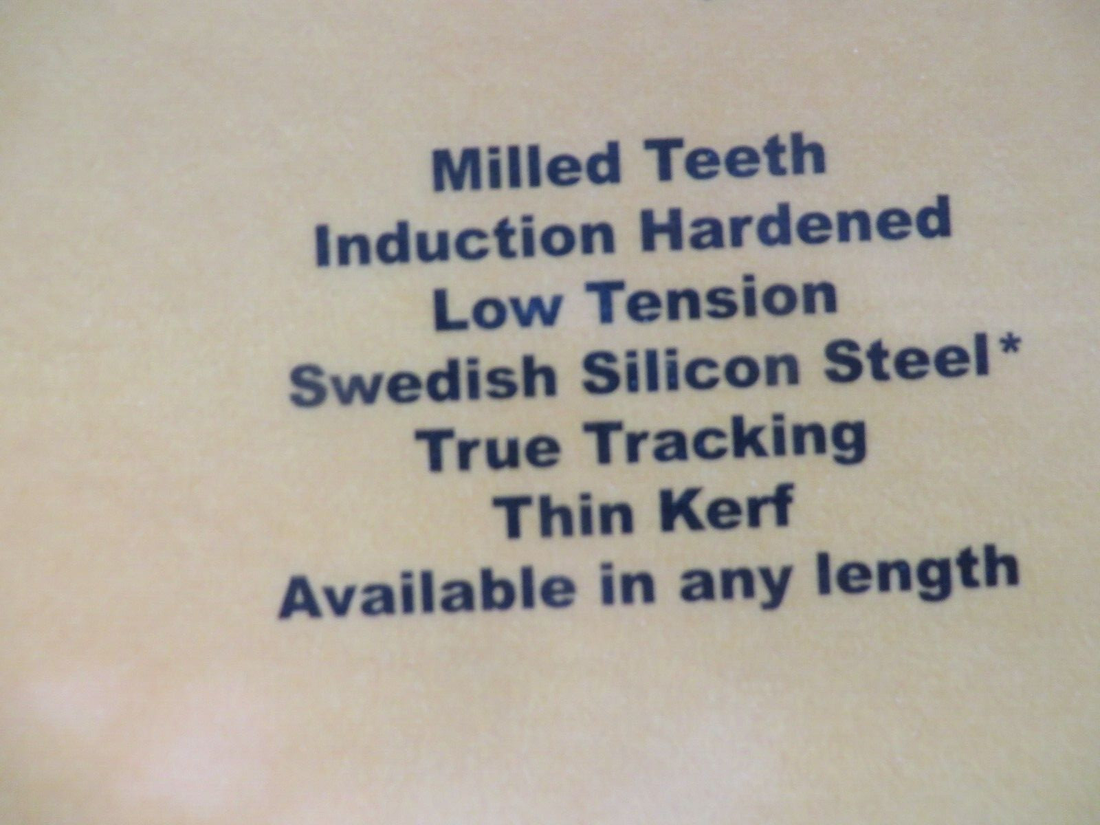 91 Inch Band Saw Blades 3 x Timber Wolf 1/4″ and 3/8″
