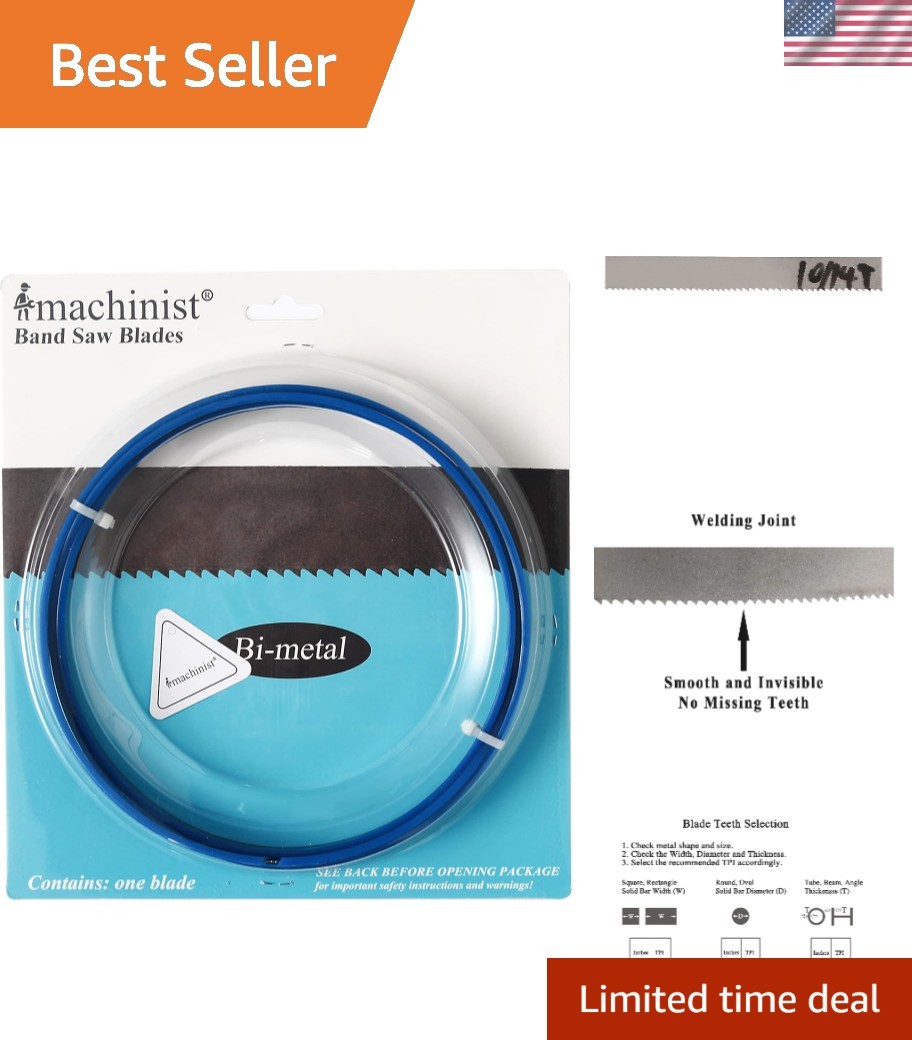 High-Speed 72″ M42 Bi-Metal Bandsaw Blade, 10/14TPI for Metalworking Excellence