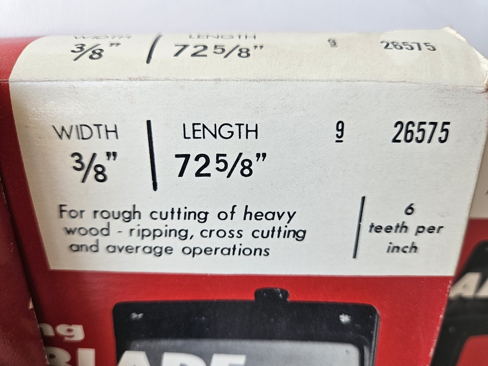 Lot of 4 Craftsman 71 3/4″& 72 5/8″ Bandsaw Blades Wood Cutting Made in USA