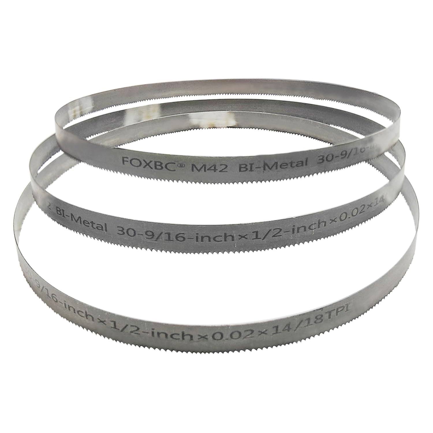 30-9/16 inch Bandsaw Blades 14/18 TPI, 30-9/16″ x 1/2″ x .020″, Replacement for