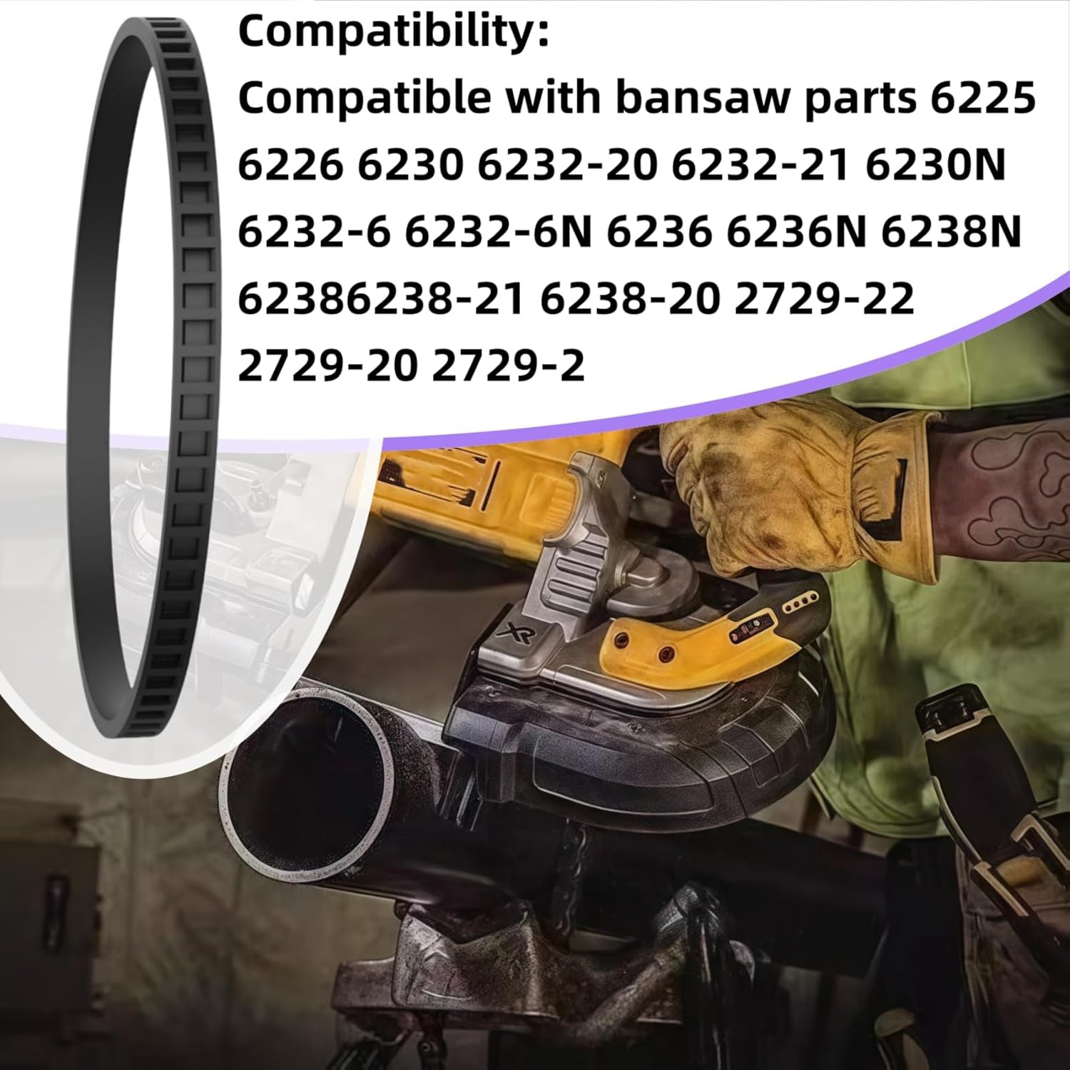 45-69-0010 Replacement Blade Pulley Tires for Deep Cut Band Saw – Compatible wit