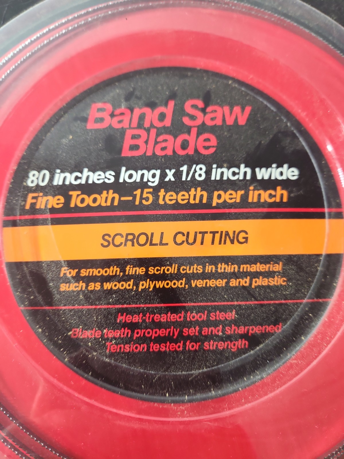 Craftsman Wood Cutting Band Saw Blade 80″ x 1/8″ 15 TPI #9-26592 NOS