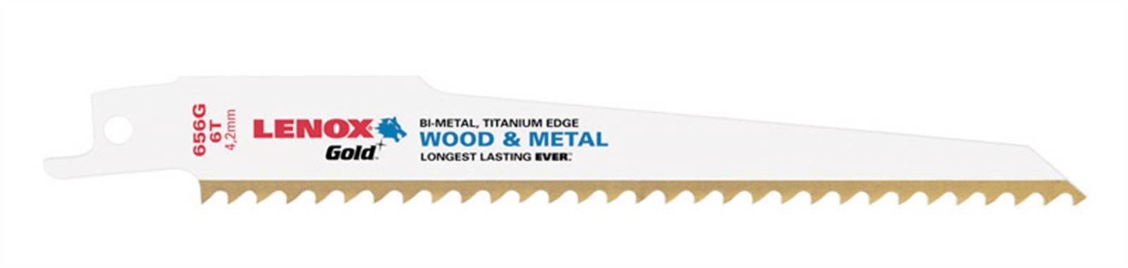 Lenox 21060656GR 6 TPI Gold Power Arc Reciprocating Saw Blade 12 in. for Wood