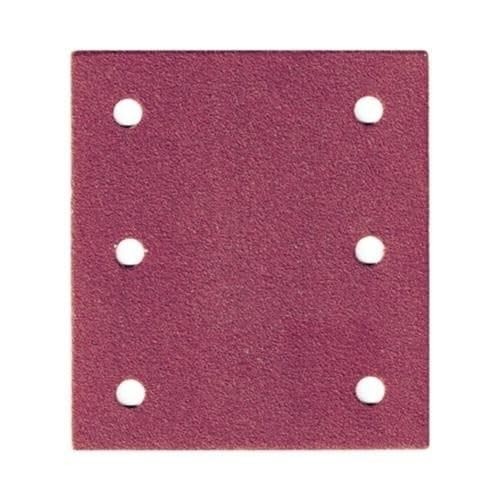 Makita 120# Grit 1/4 Sheet Hook & Loop Punched Sand Paper, Brown (Pack of 10)