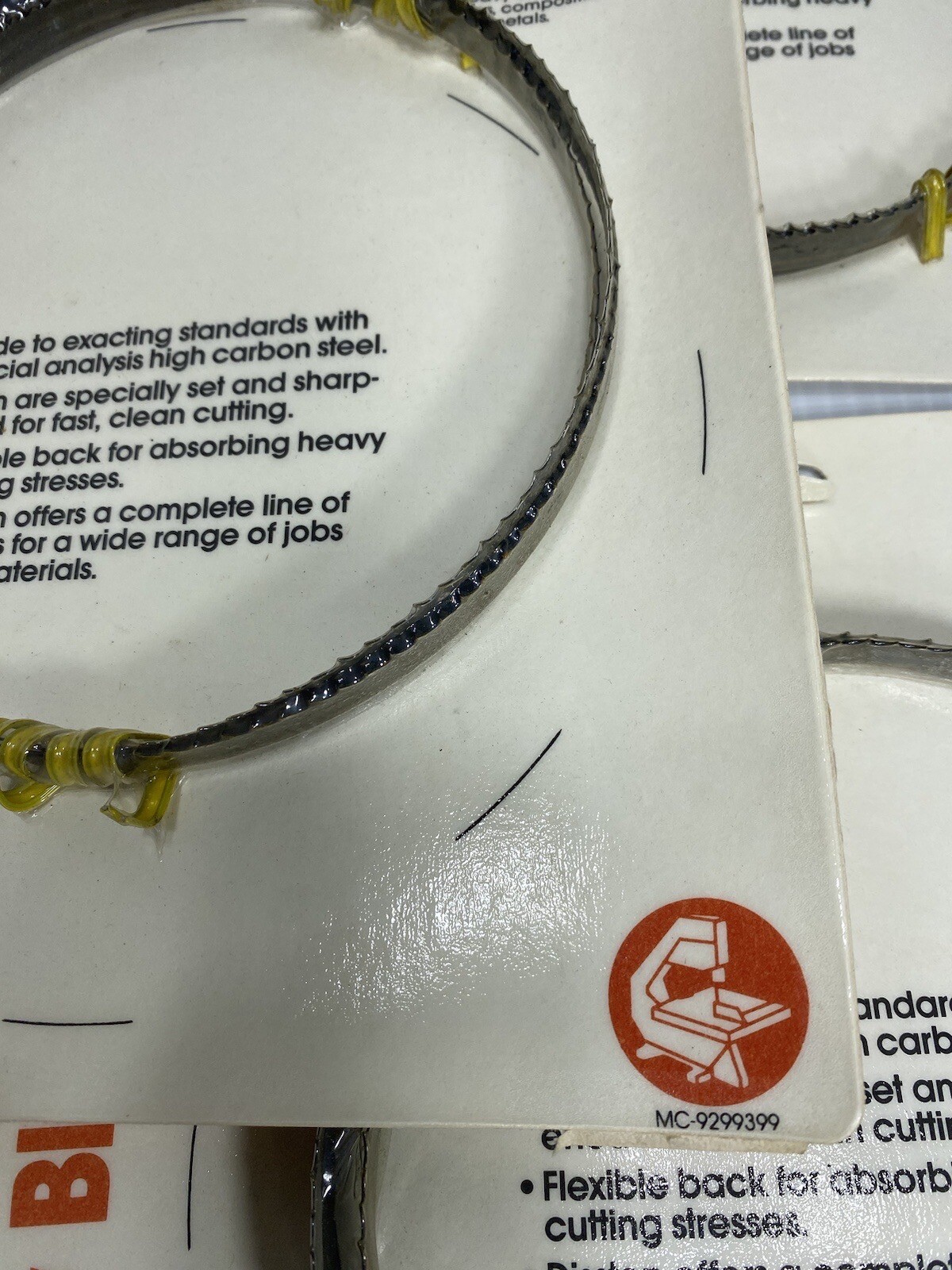 5 Disston Band Saw Blade 56” Length 3/8 Width .014 Thickness 6 Teeth inch 1040