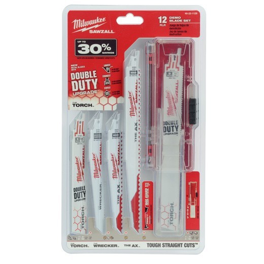 Milwaukee 49-22-1129 12-Piece Demolition SAWZALL Blade Set