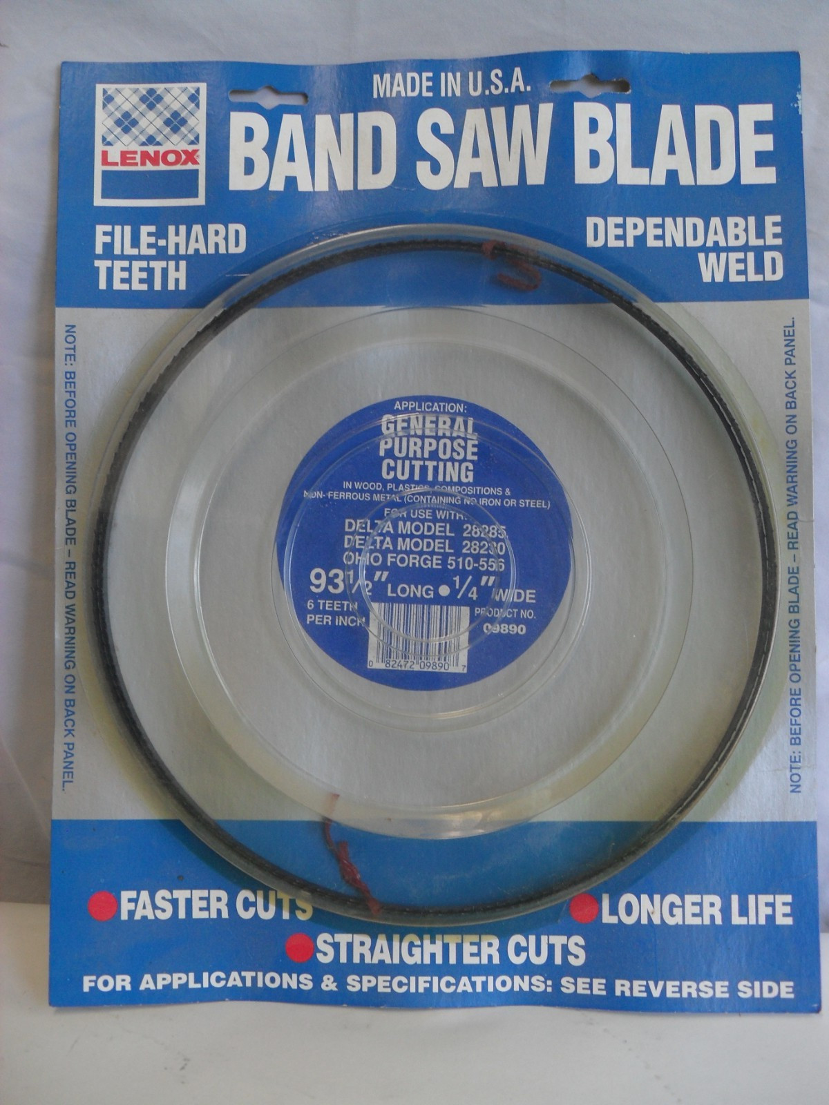 Lenox 09890 Bandsaw Blade 1/4″x93-1/2″ 6TPI