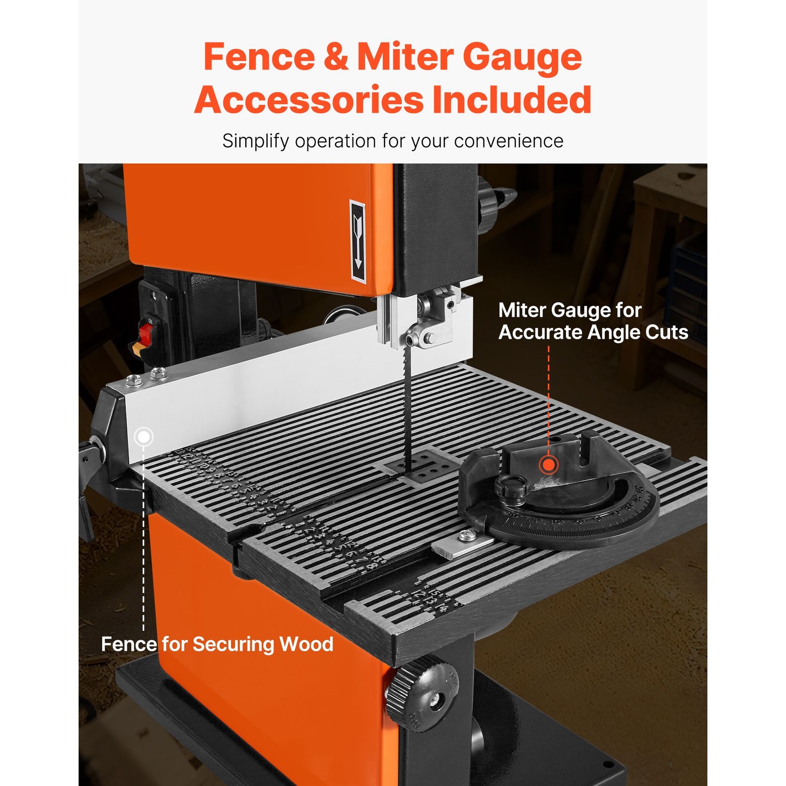 9 – Inch Woodworking Benchtop Band Saw, 1/ 2 HP, 3.5″ Cut Height, 11.8×11.8″