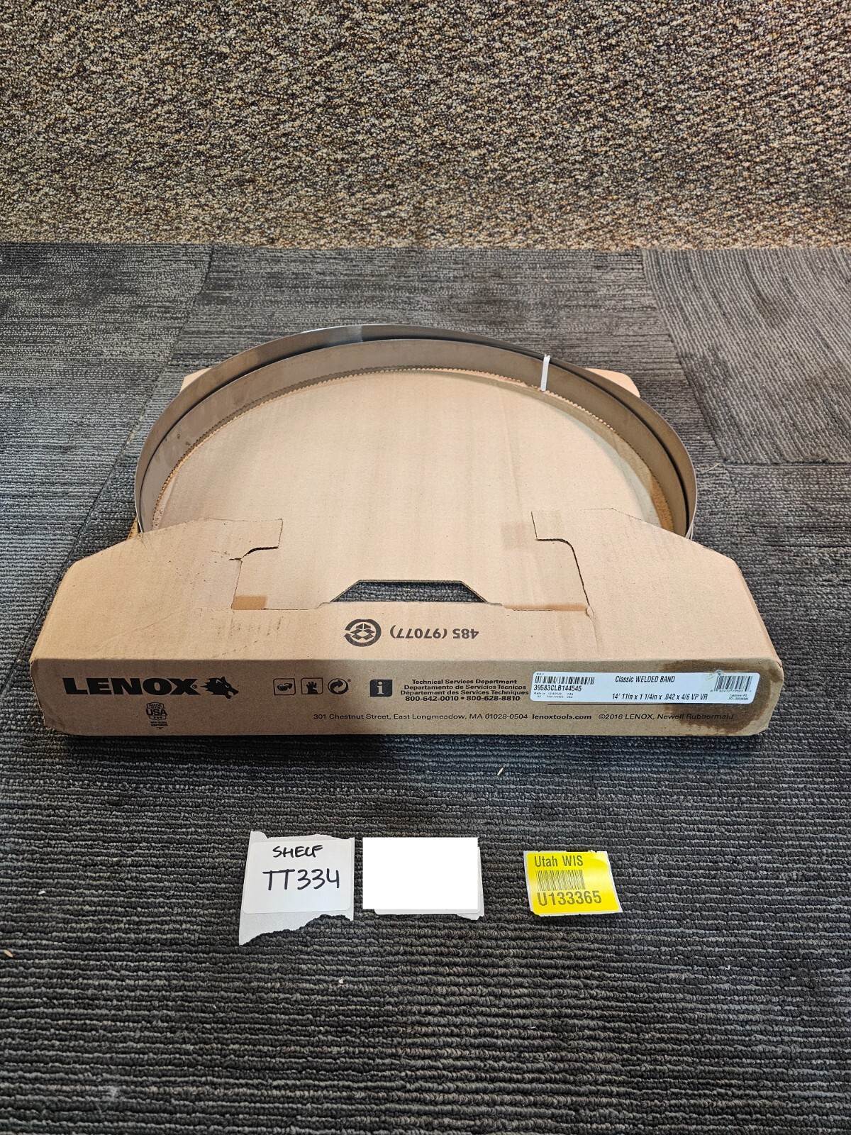 Lenox Bandsaw Classic Welded Band Blade 39583CLB144545 14ft 11″ x 1 1/4 x .042″
