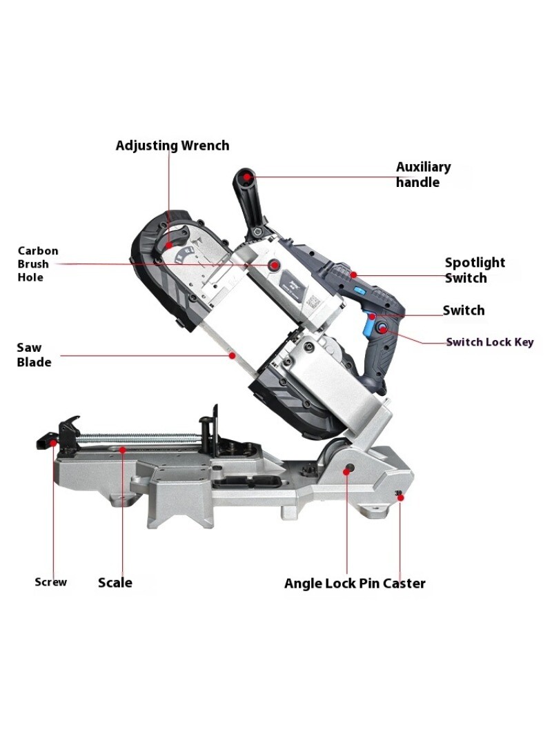 Handheld Small Horizontal Variable Speed Multifunctional Metal Cutting Machine