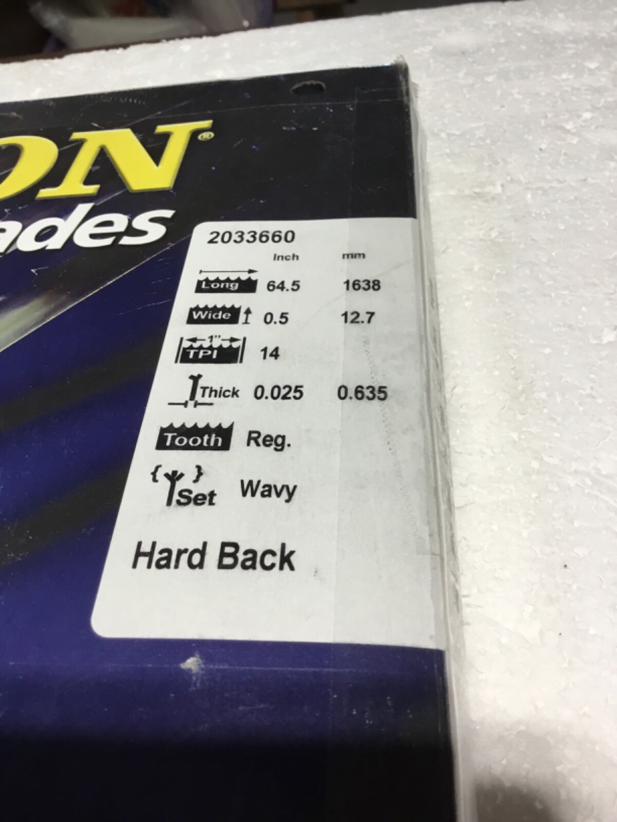 OLSON #2033660 BAND SAW BLADE 64.5″x0.5″x0.025″ 14 TPI BRAND NEW IN BOX