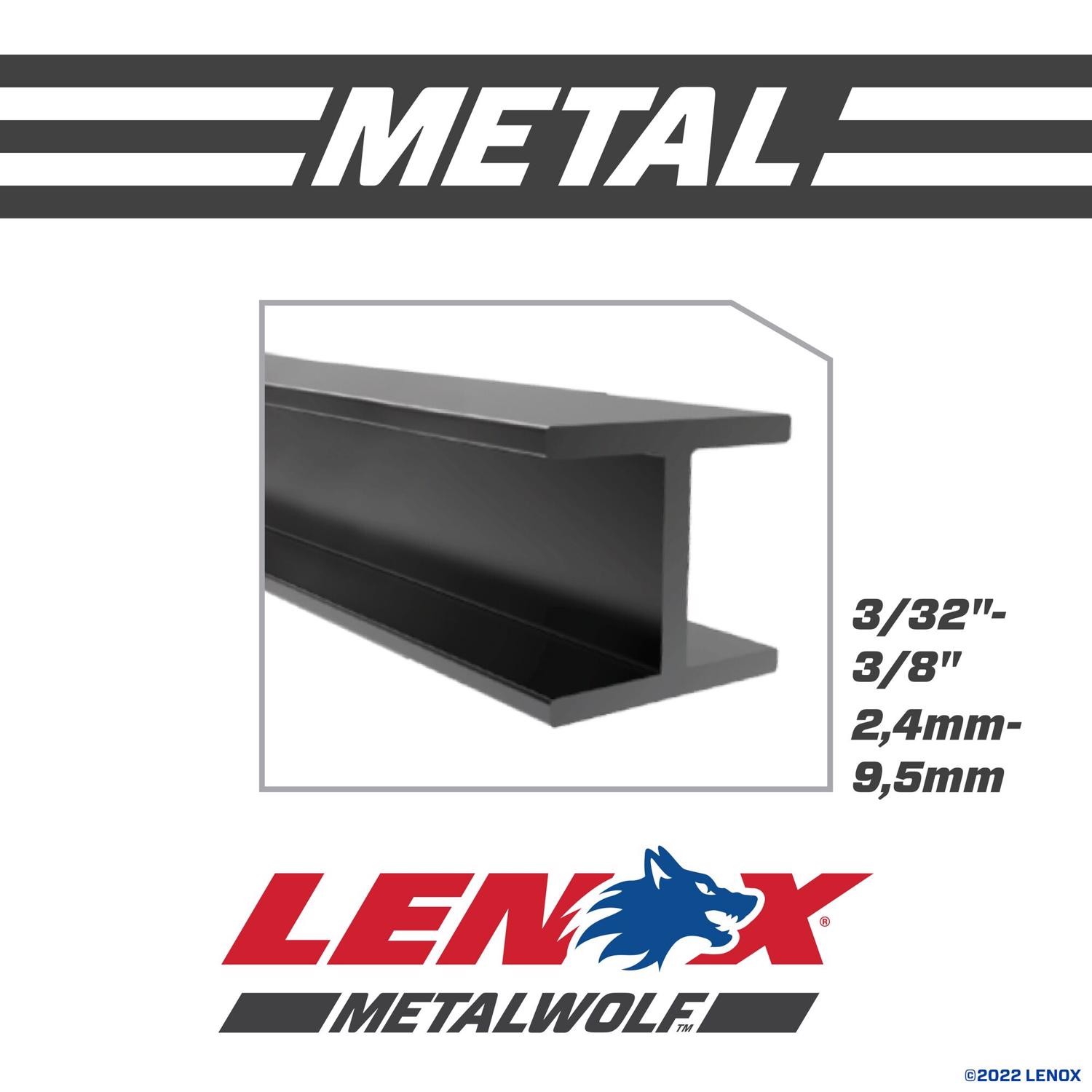 Lenox 20564614R White 14 TPI Metal Reciprocating Saw Blade 6 L x 3/4 W in.