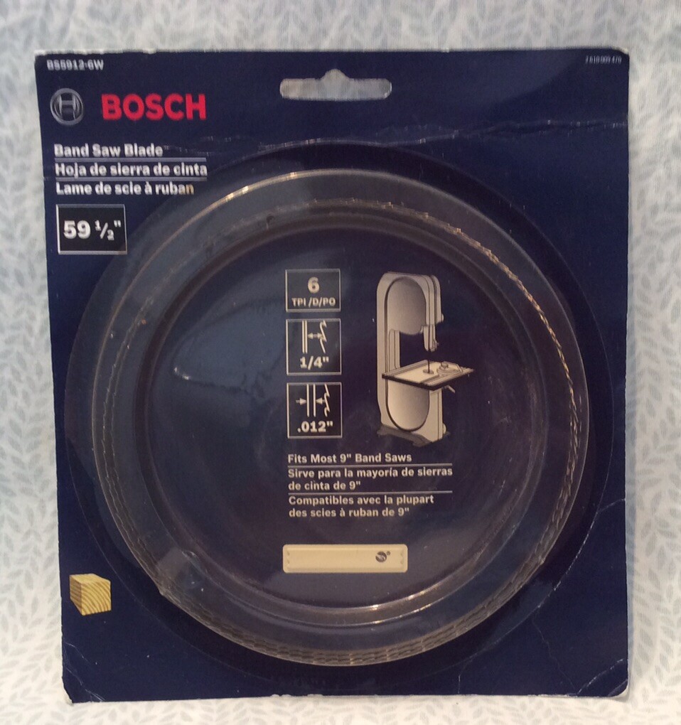 NIP Bosch 59 1/2” x 1/4” Bandsaw Blade 6TPI for Wood Made in the USA