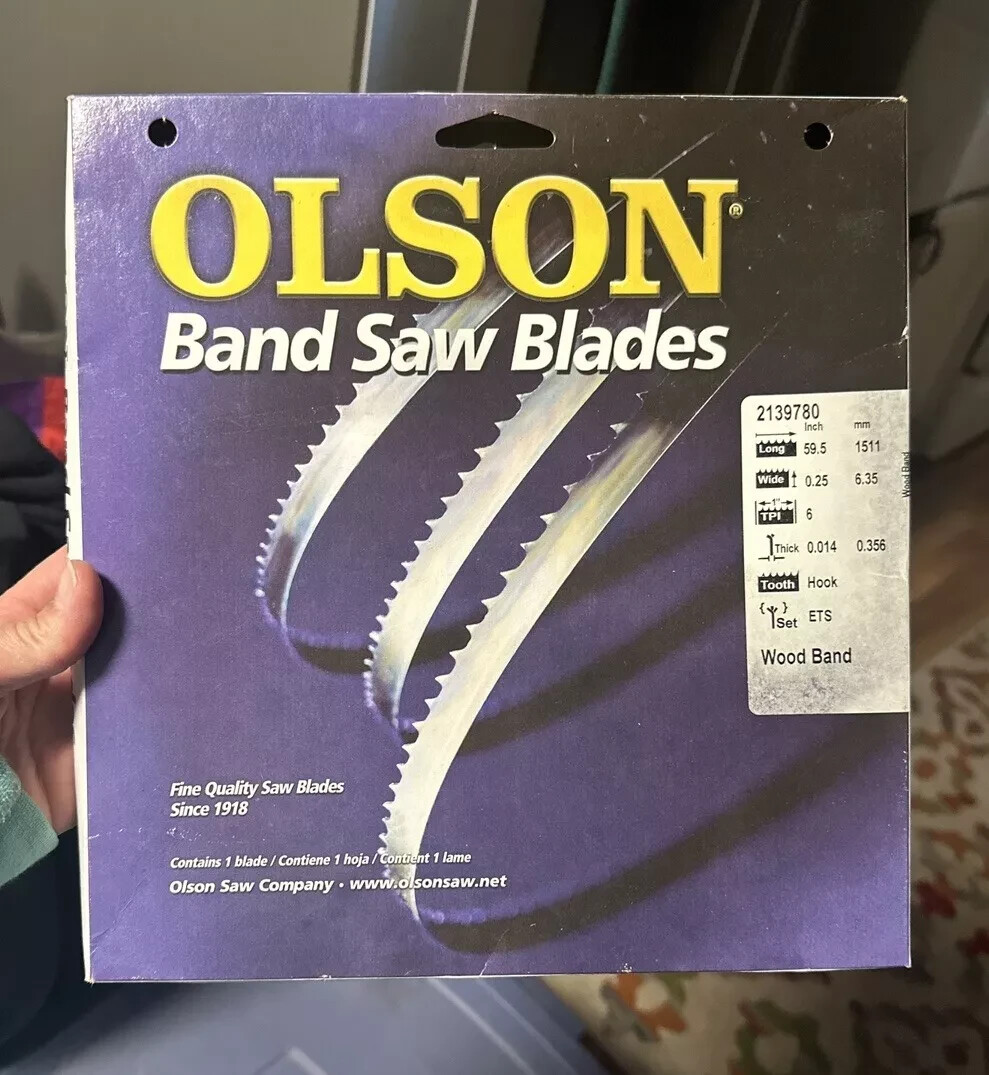 Olson Band Saw Blade 59.5″ Long , .25″ Wide, 6 TPI, 2139780