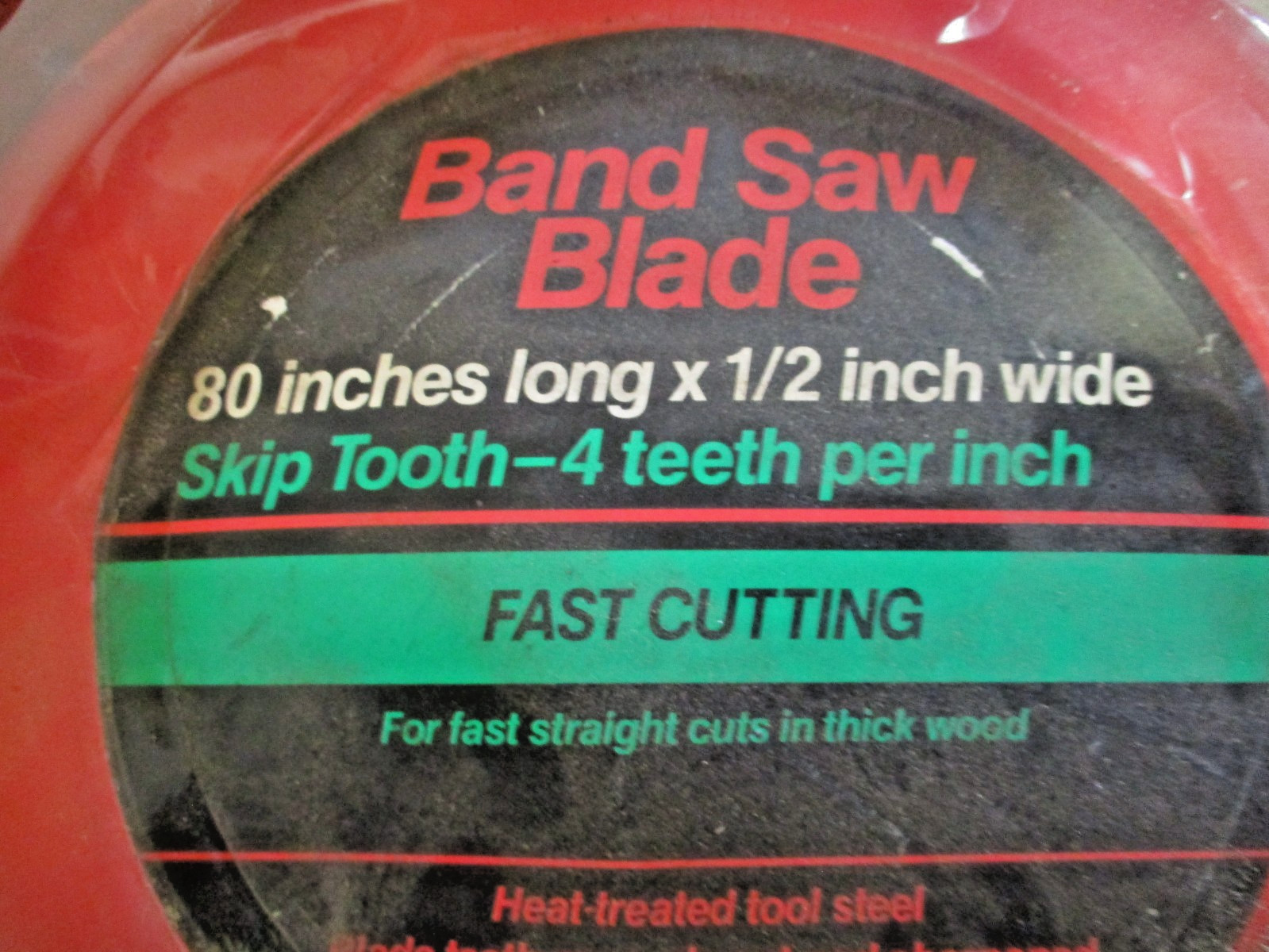 Skip Tooth Band Saw Blade 80″ x 1/2″ 4 Teeth Per Inch Fast Cutting Crafsman