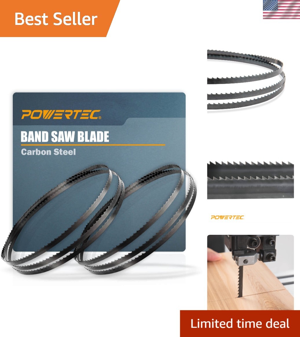 56-7/8 Inch x 3/8” x 14 TPI Bandsaw Blades – Precision Cutting Tool 2 Pack