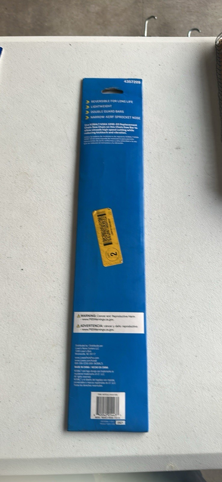 Kobalt 40V MAX 14″ Replacement Chainsaw Bar KSGA 1040-03 #4357209 New