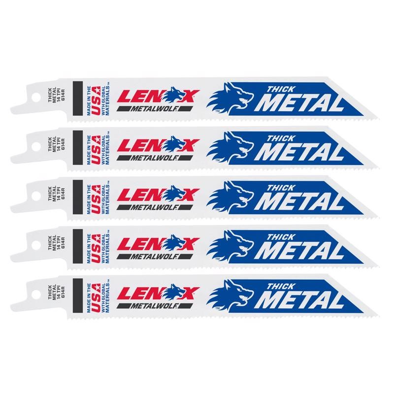 Lenox 20564614R White 14 TPI Metal Reciprocating Saw Blade 6 L x 3/4 W in.