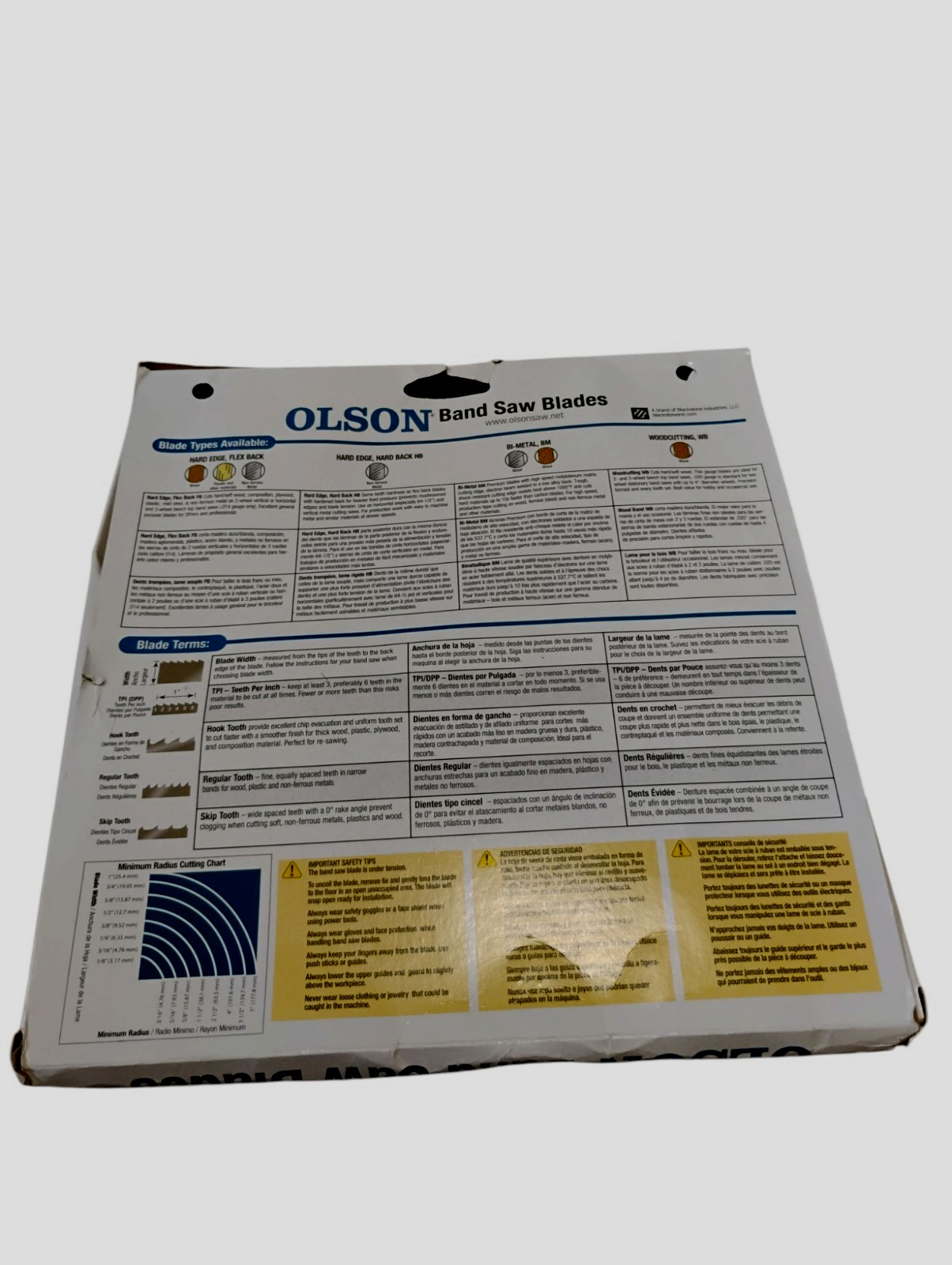 Olson Saw FB23370DB 1/2 by 0.025 by 70-1/2-Inch HEFB 4 TPI Hook Bandsaw Blade