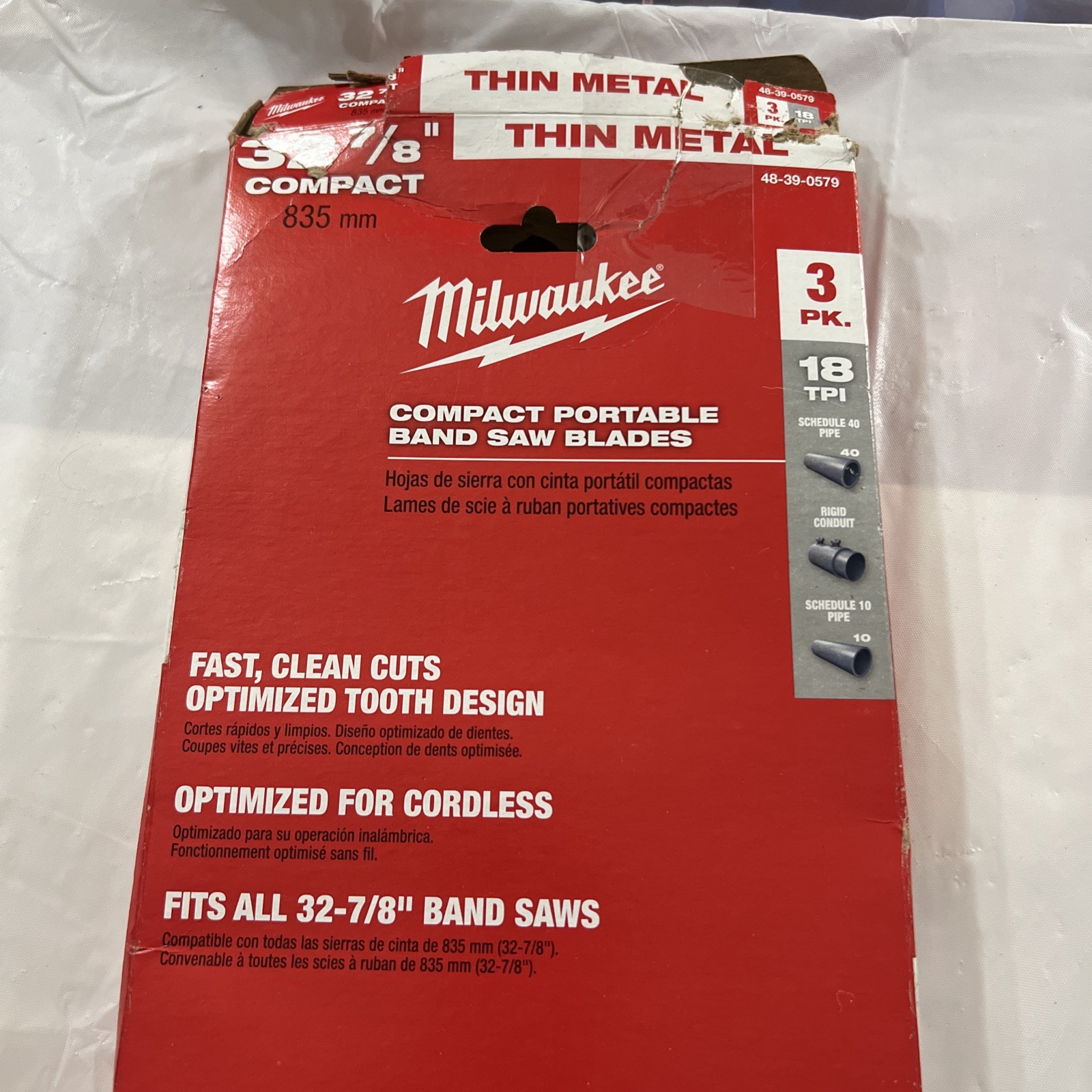 Milwaukee 48-39-0579 Band Saw Blade – Silver (Pack of 3)