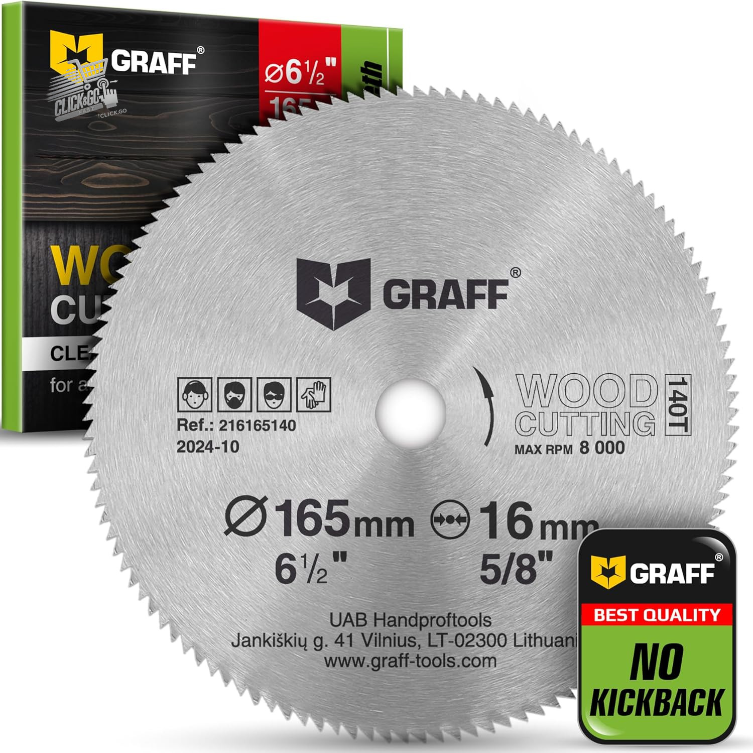 Circular Blade Wood Saw 165mm Disc Cutting Grinder 140T Flexible