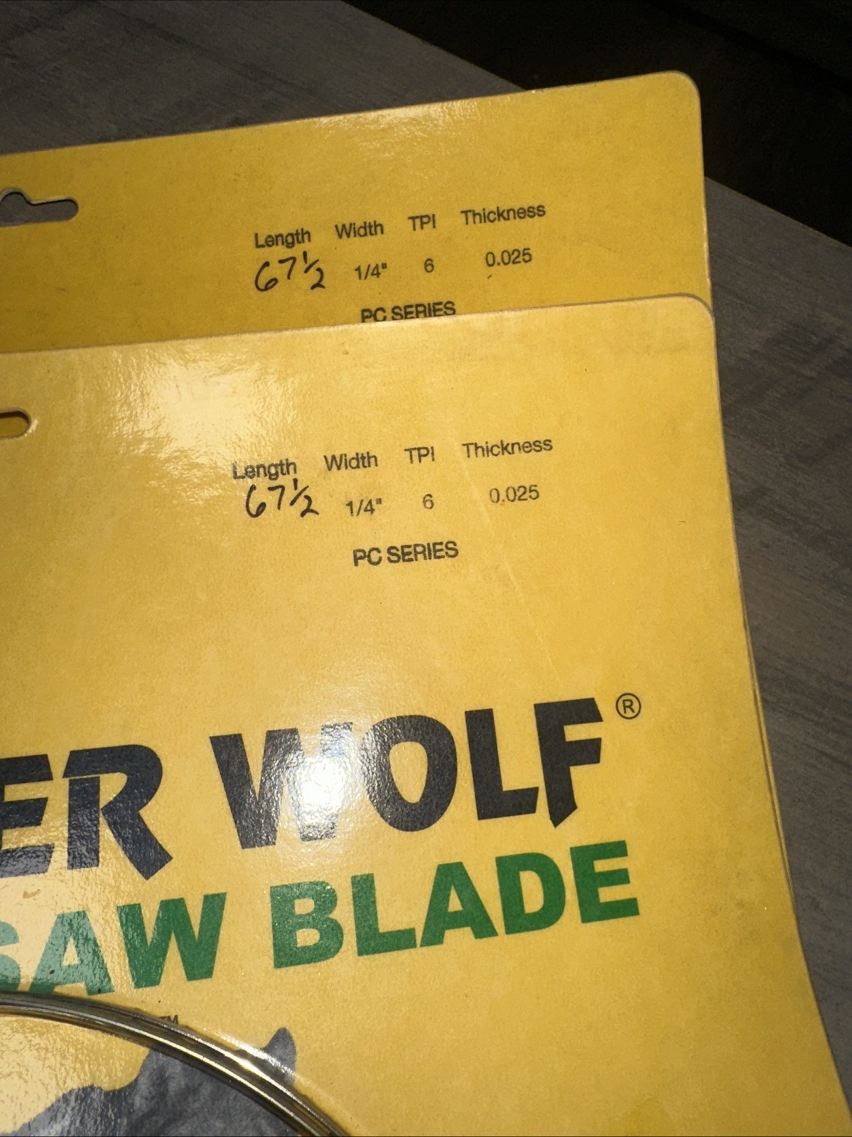 New Sealed PS WOOD – Timber Wolf Band Saw Blades 67.5 inch 1/4” 6 TPI
