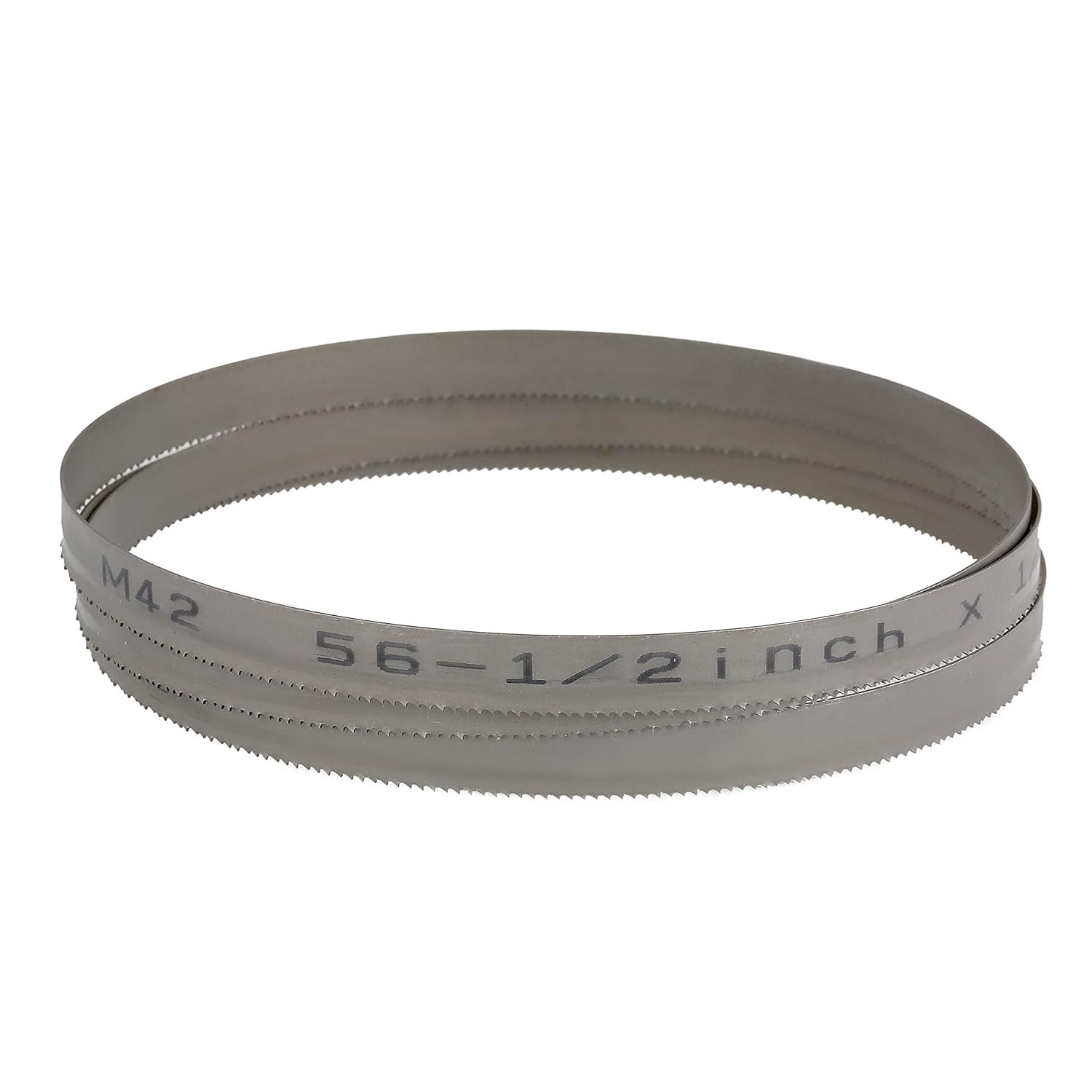 Variable Teeth M42 Bandsaw Blade 56-1/2″ for Soft Ferrous Metal – 0.025″ Thick