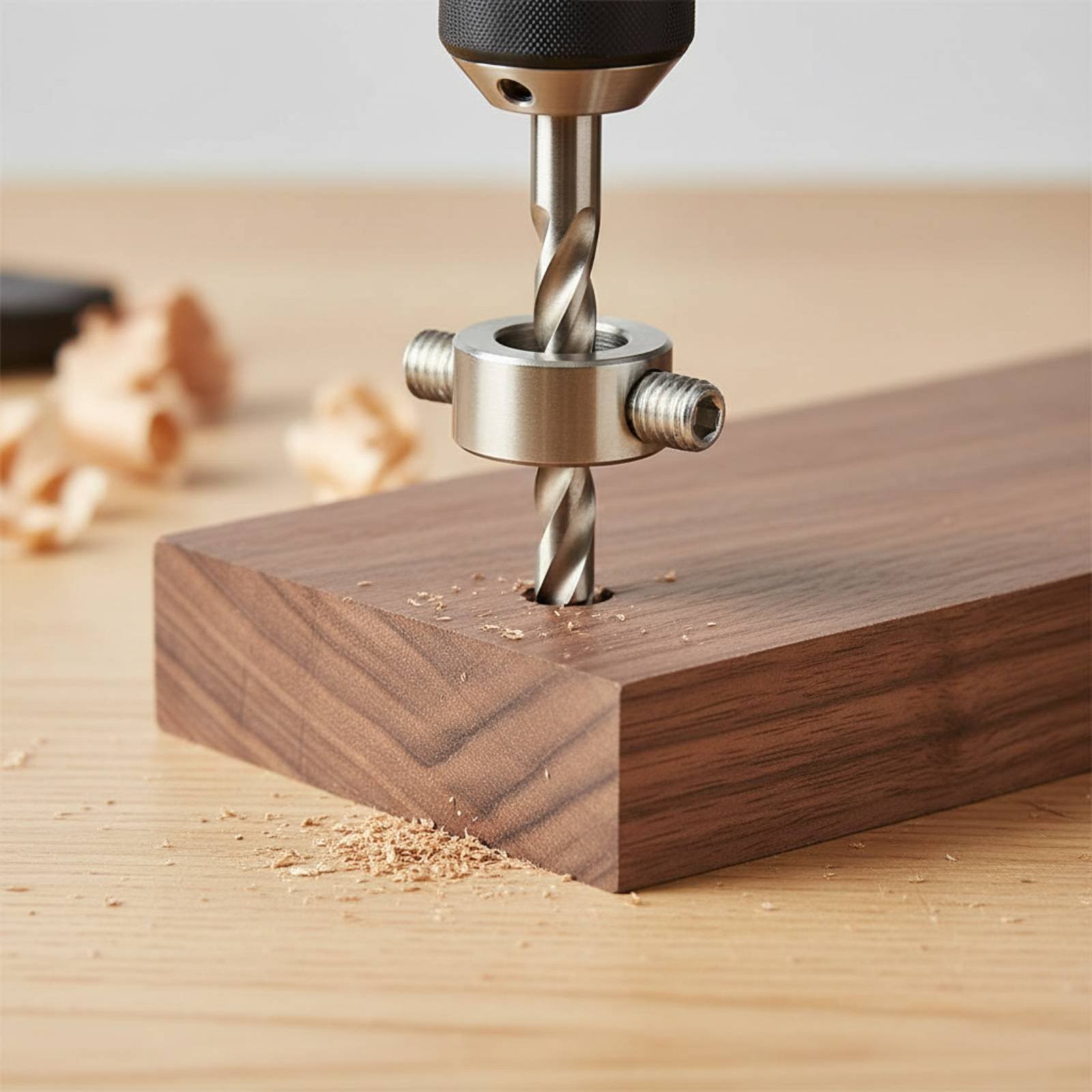 Stop Collar Double Screw Design Drilling Accessory for Woodworkers