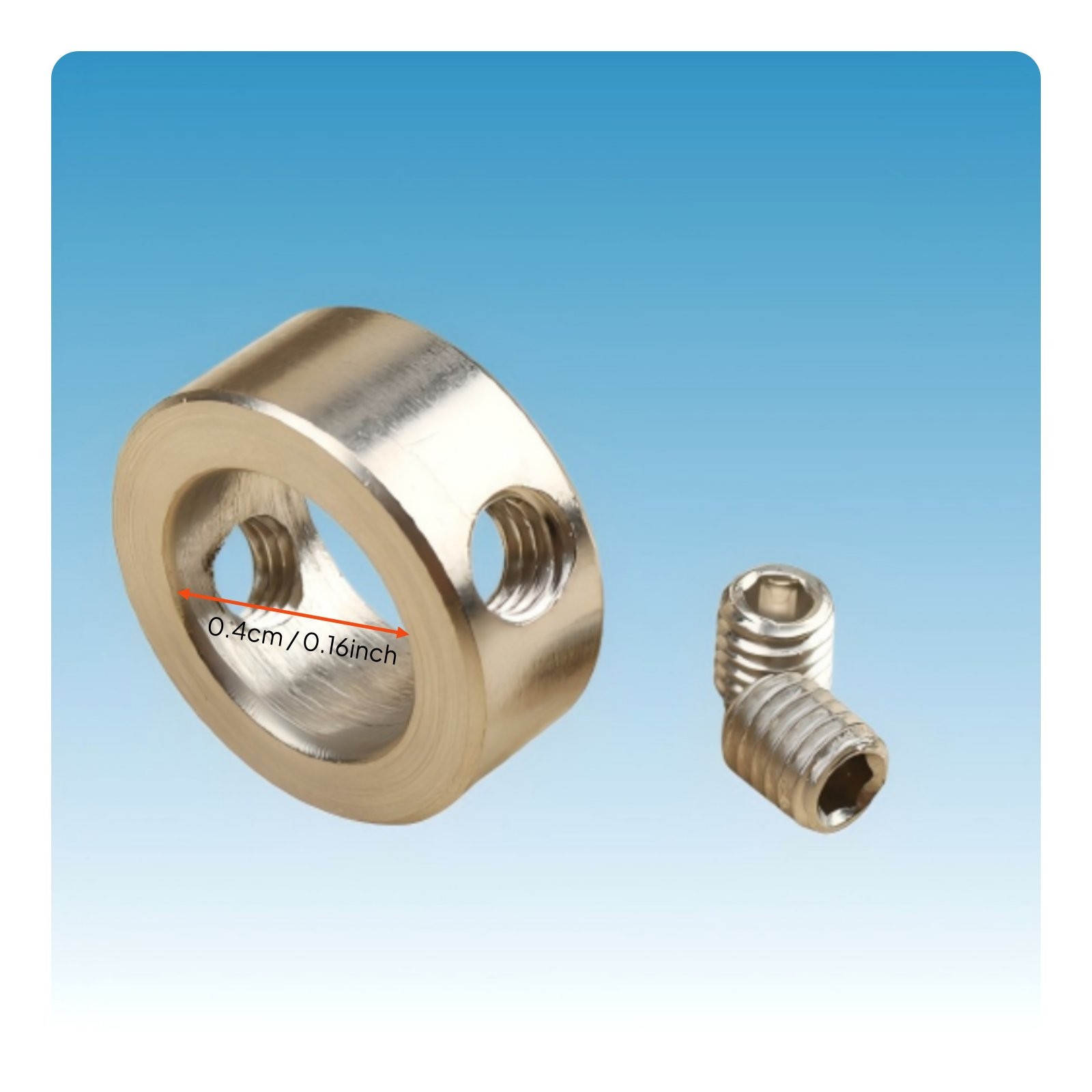 Stop Collar Double Screw Design Drilling Accessory for Woodworkers