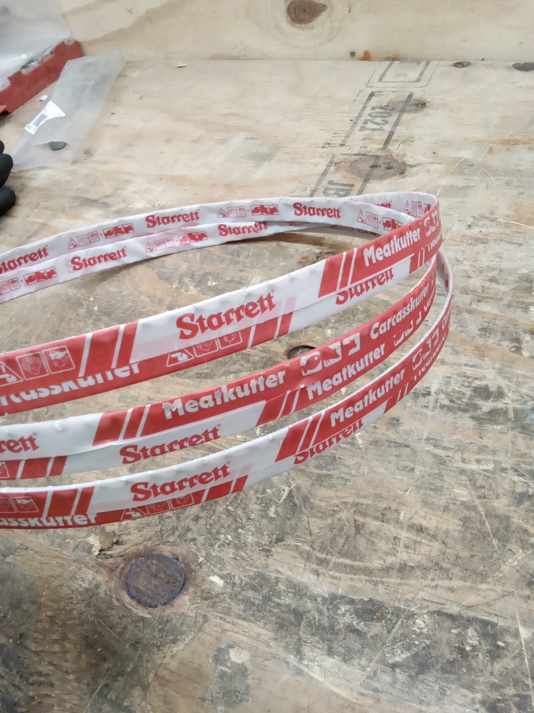 3 Starrett CarcassKutter Band Saw Blades 94370-127-1/3W, 10′ 7-1/4″ x 3/4″
