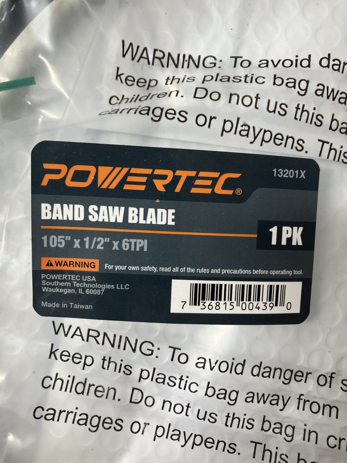 Olson 105 In. x 1/2 In. 3 TPI Band Saw Blade FB23105DB Olson Powertec 13201X