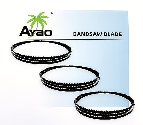 72″ Bandsaw Blades Assortment (1/8″, 1/4″, 3/8″) for 10″ & 11″ Band Saws – 3PK