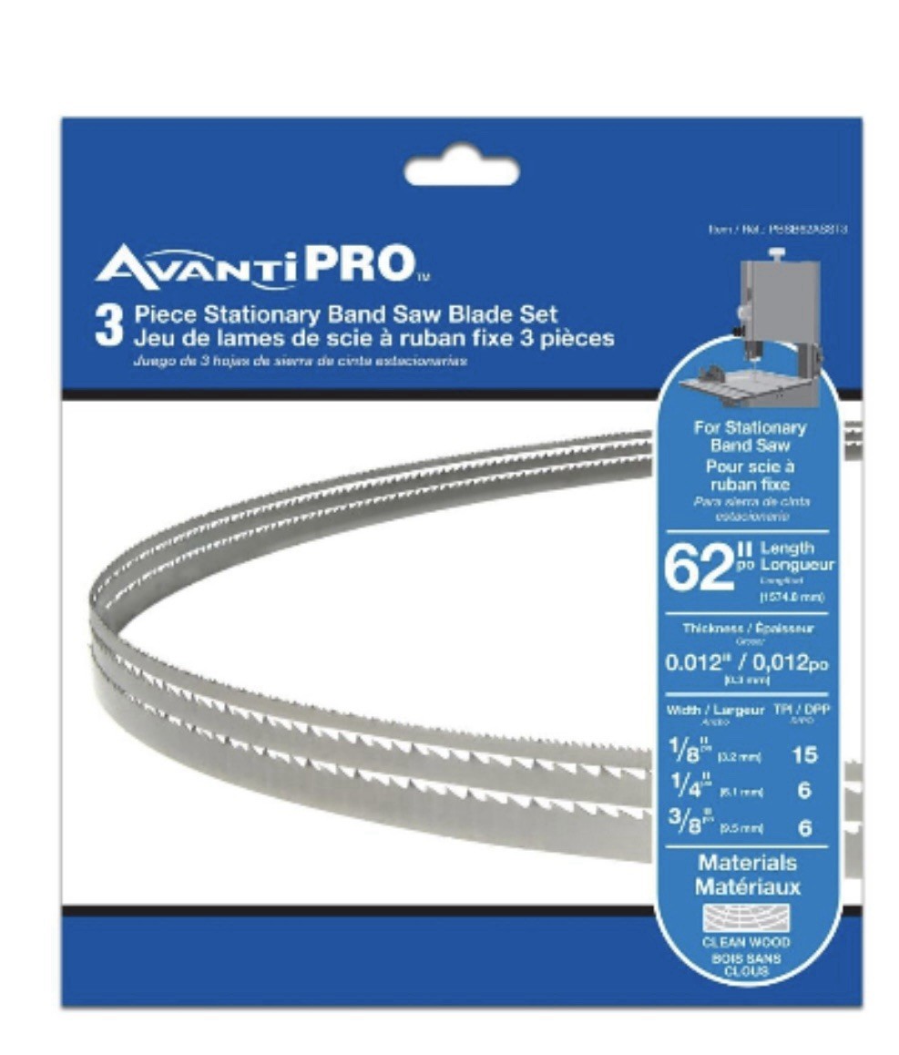 AvantiPro PBSB62ASST3 AvantiPRO Stationary Band Saw Blade Set (3-Piece)