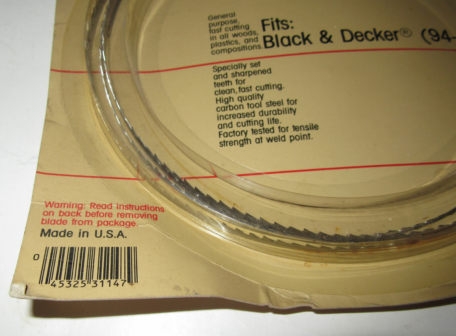 3-pk USA Made Vermont American Woodcutting Bandsaw Blade #31147 1/4″ x 59 1/2″