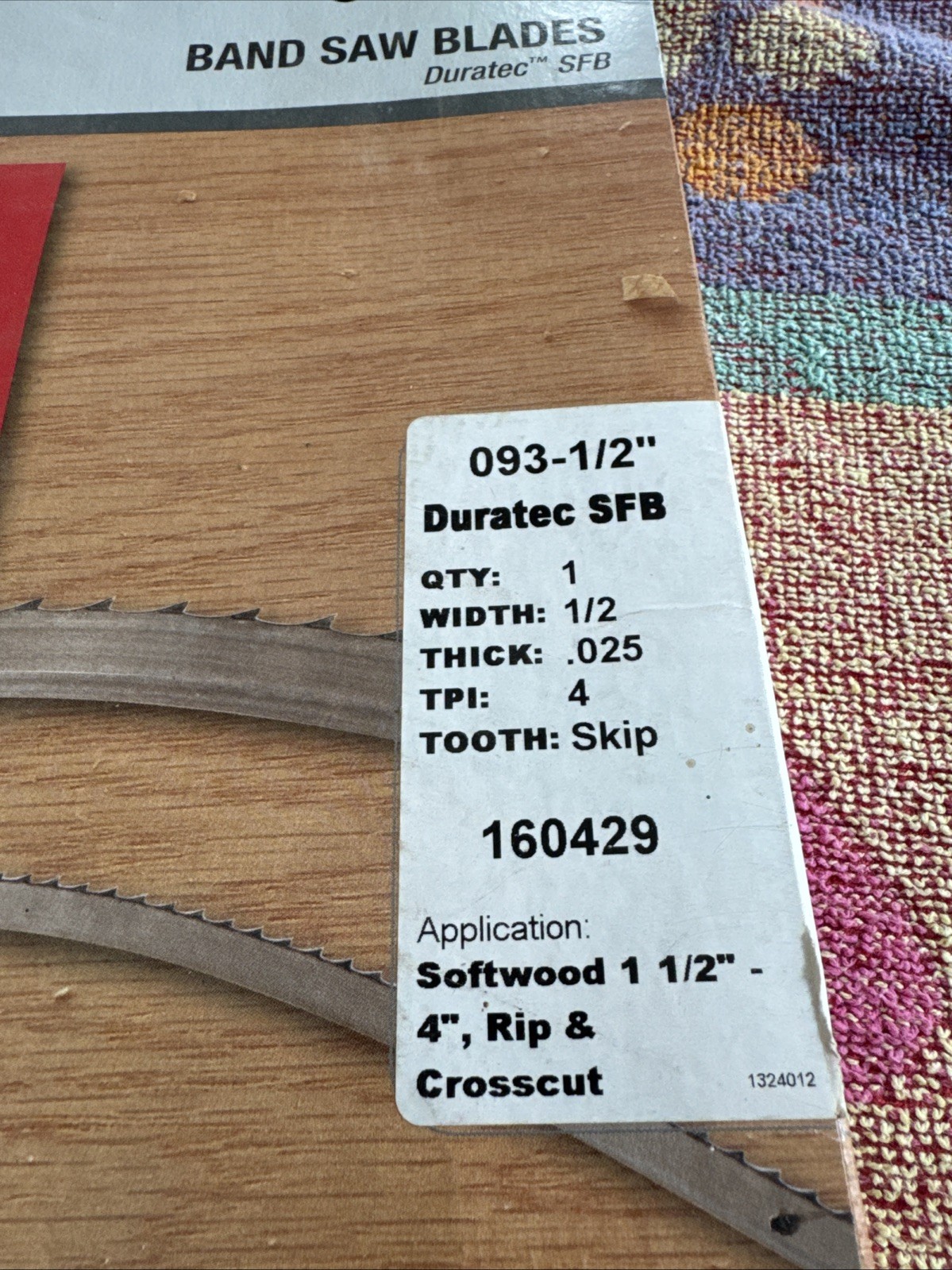 Starrett 93 1/2”x 1/2″ x .025″ TPI 4 Wood Delta 93 1/2”x 1/8” X .020 TPI 14 Plus