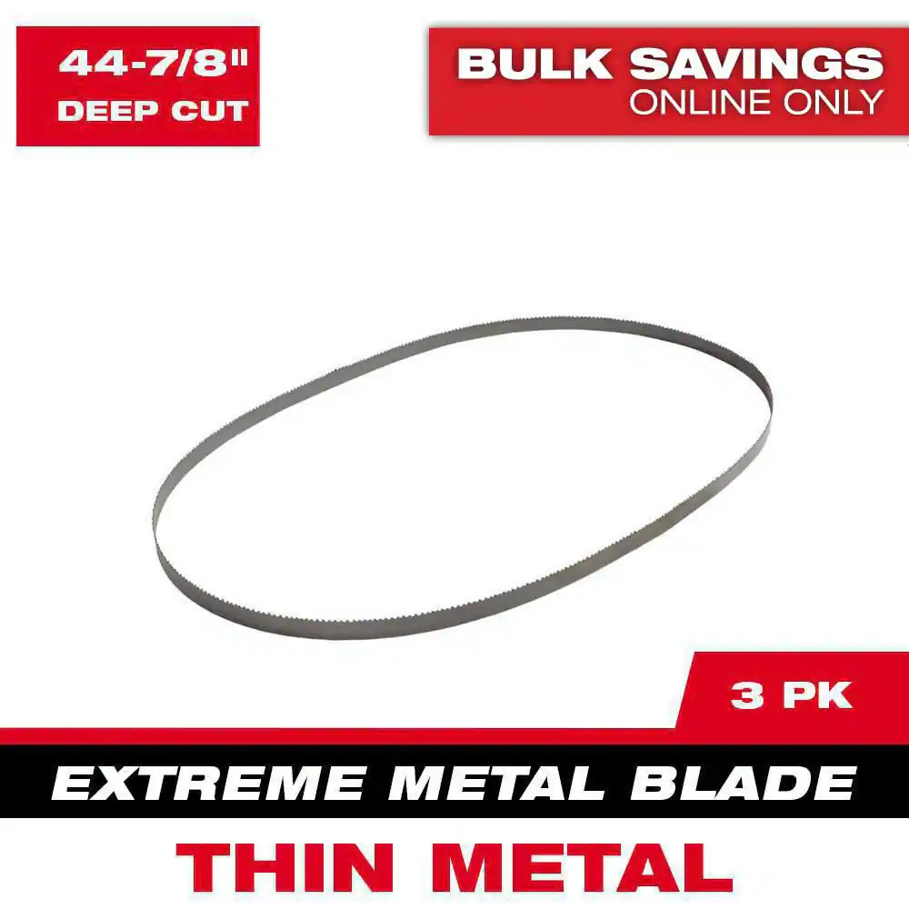 44-7/8 In. 12/14 TPI Deep Cut Portable Extreme Thin Metal Cutting Band Saw Blade