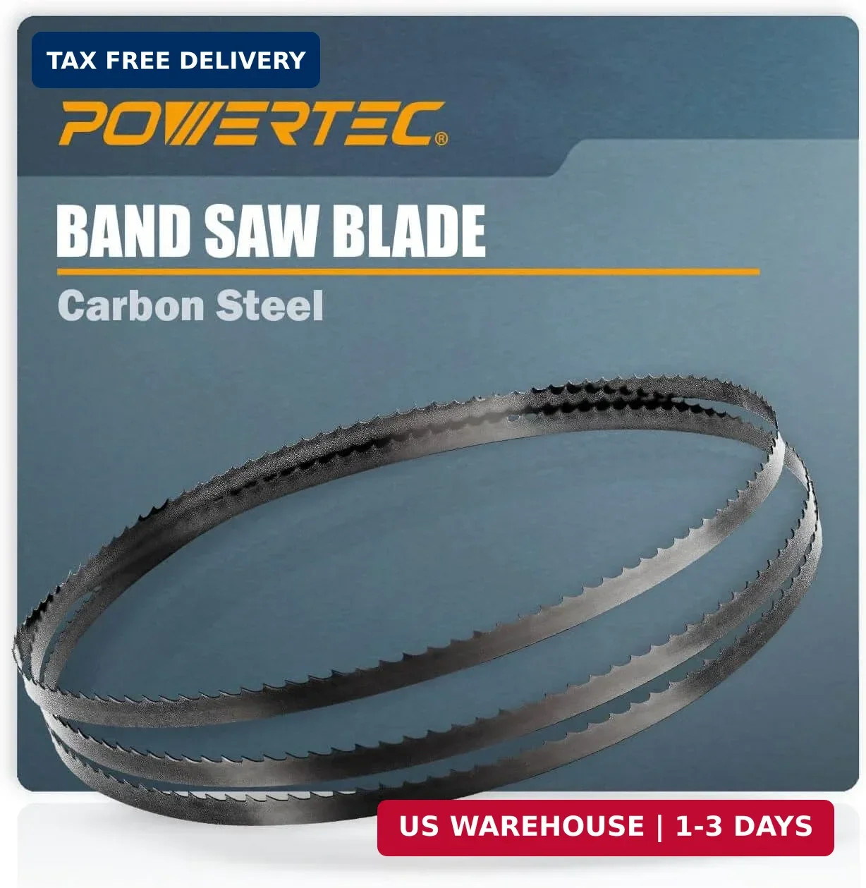 POWERTEC 59-1/2 Inch Bandsaw Blades, 1/4″ x 14 TPI Band Saw Blades for Wen 3959,
