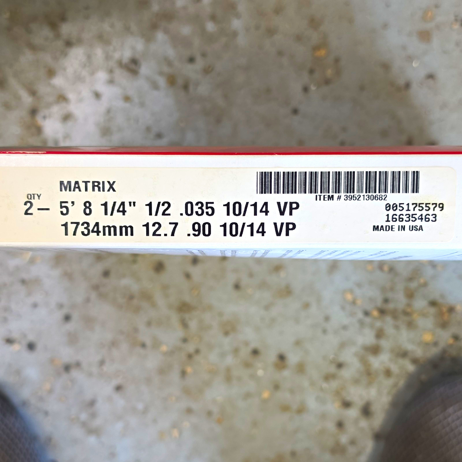 Morse Matrix Bi-Metal Band Saw Blade 5’8 1/4″ x 1/2″ x .035 10/14TPI Qty 2