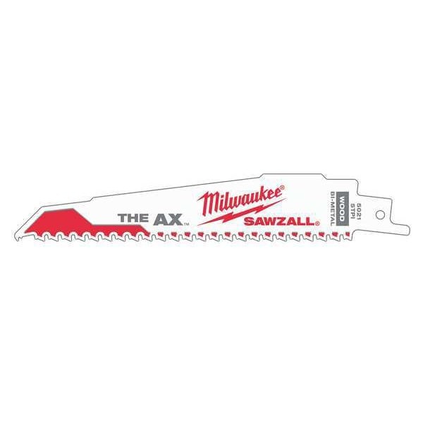 Milwaukee Tool 48-00-8026 9″ 5 Tpi The Ax Sawzall Blade (25 Pk)