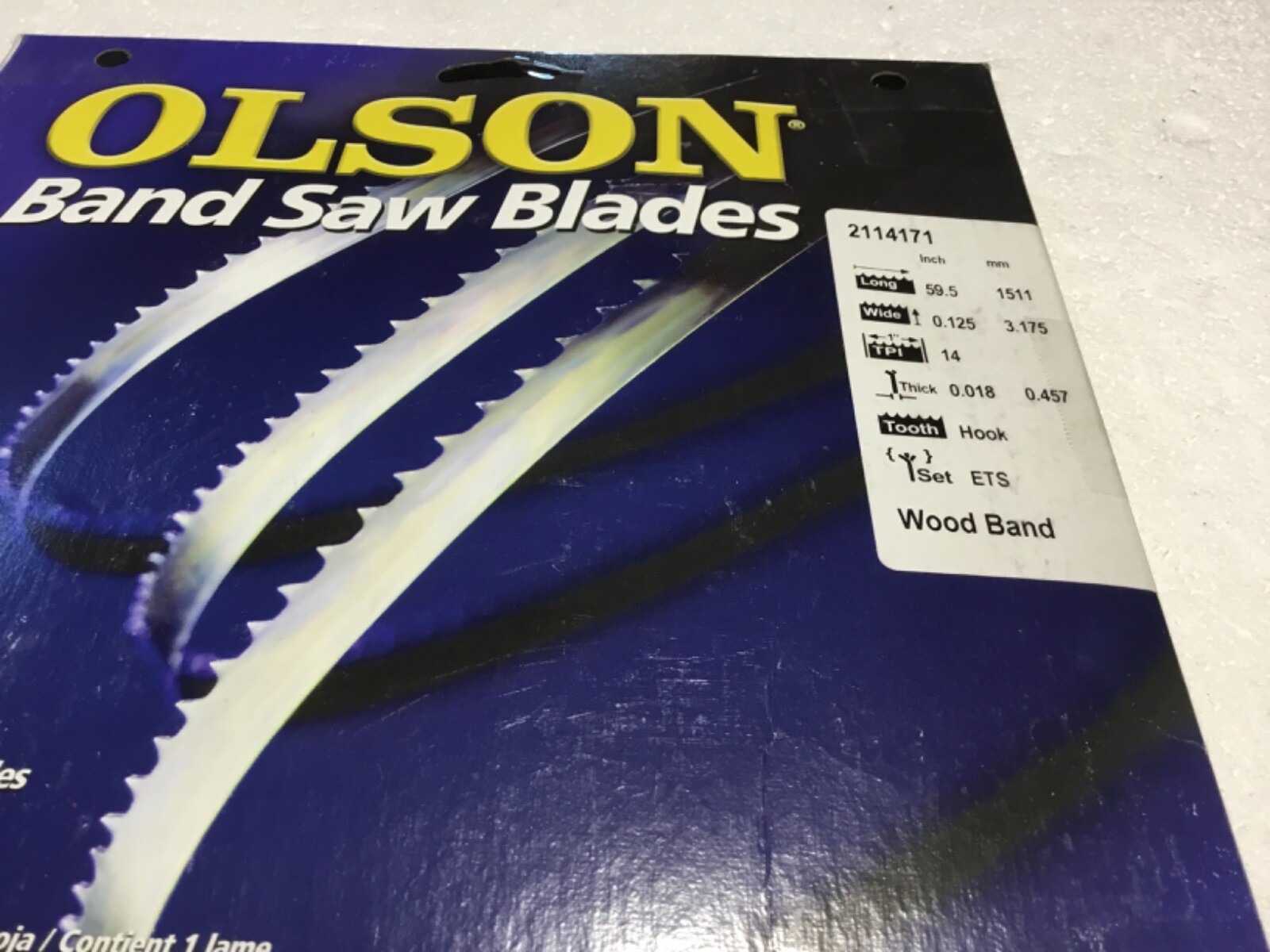 OLSON #2114171 59.5×0.125x14TPI BAND SAW BLADE BRAND NEW IN BOX