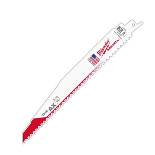 Milwaukee 48-00-8026 9 in 5 TPI The Ax Sawzall Blade 25pk