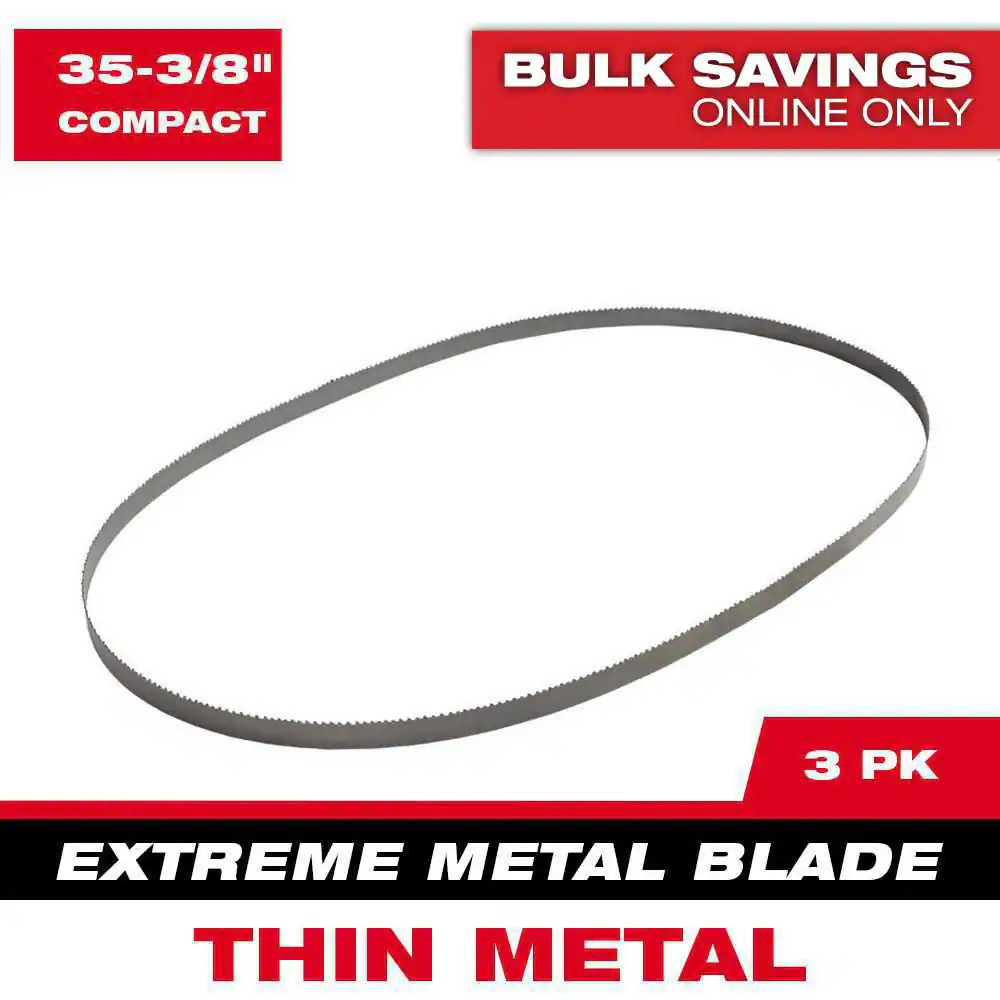 35-3/8 In. 12/14 TPI Compact Extreme Thin Metal Cutting Band Saw Blade (3-Pack)