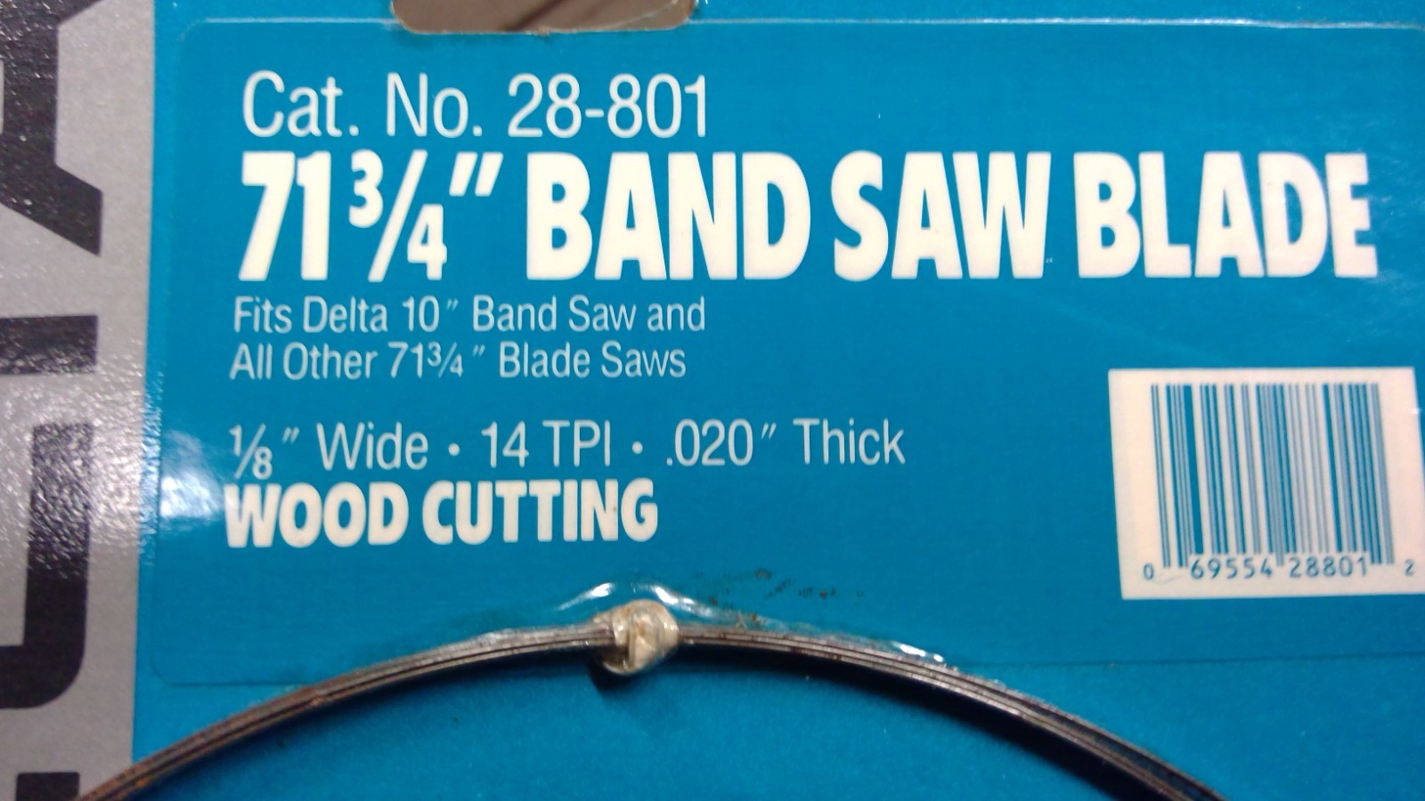 NEW DELTA 28-801 BAND SAW BLADE 1/8″ 14 TPI 71 3/4″ BAND SAW BLADE