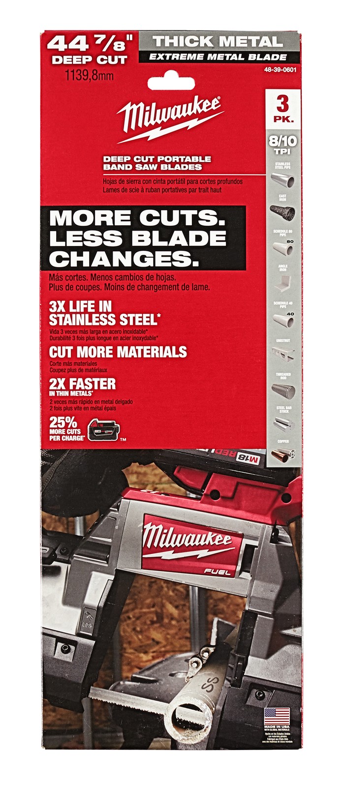 Milwaukee Tool 48-39-0631 30-9/16″ 12/14 TPI Extreme Metal Compact Band Blade