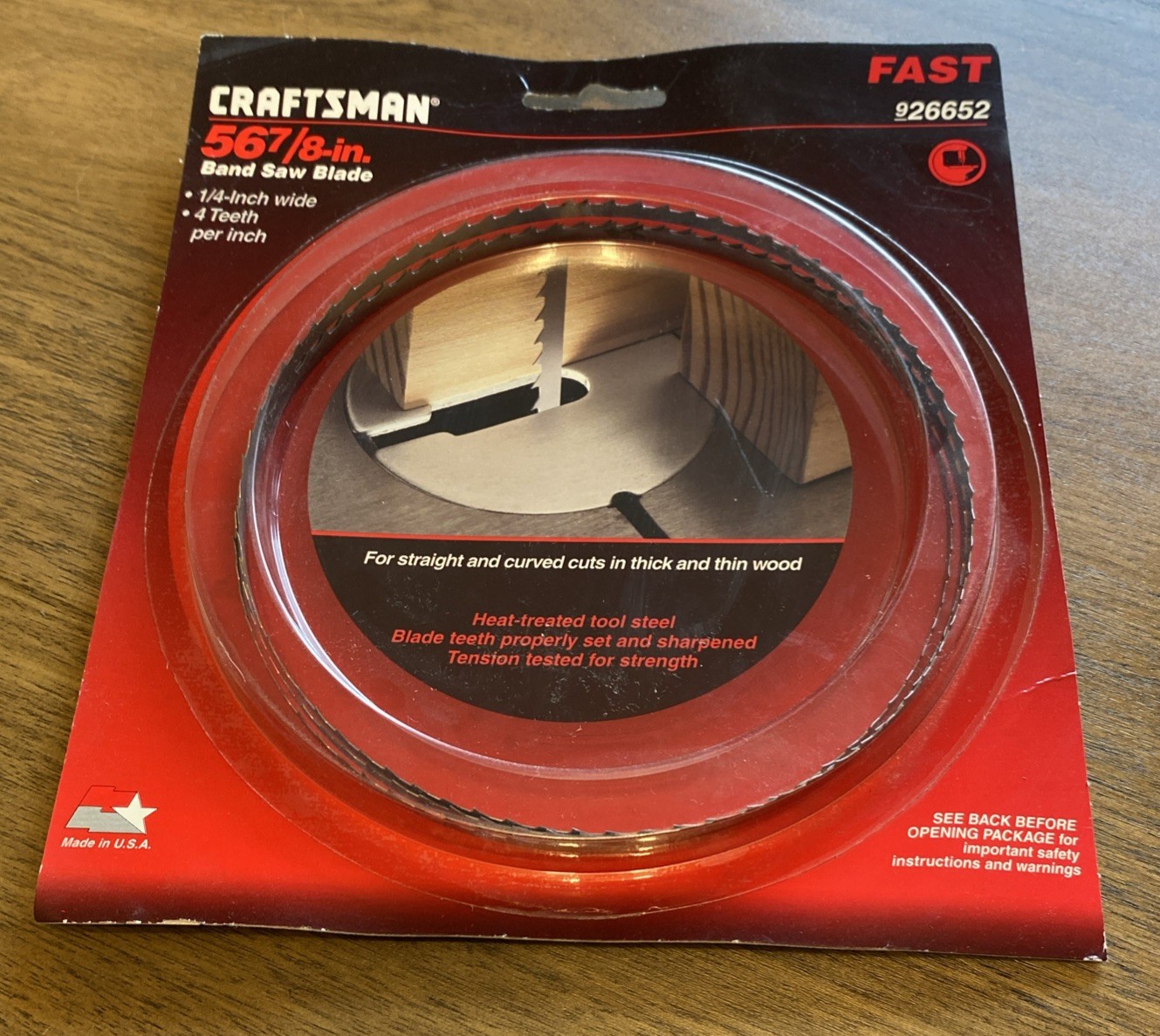 2) Craftsman Band Saw Blade Scrolling 56 7/8 General Smooth 926651, Fast 926652