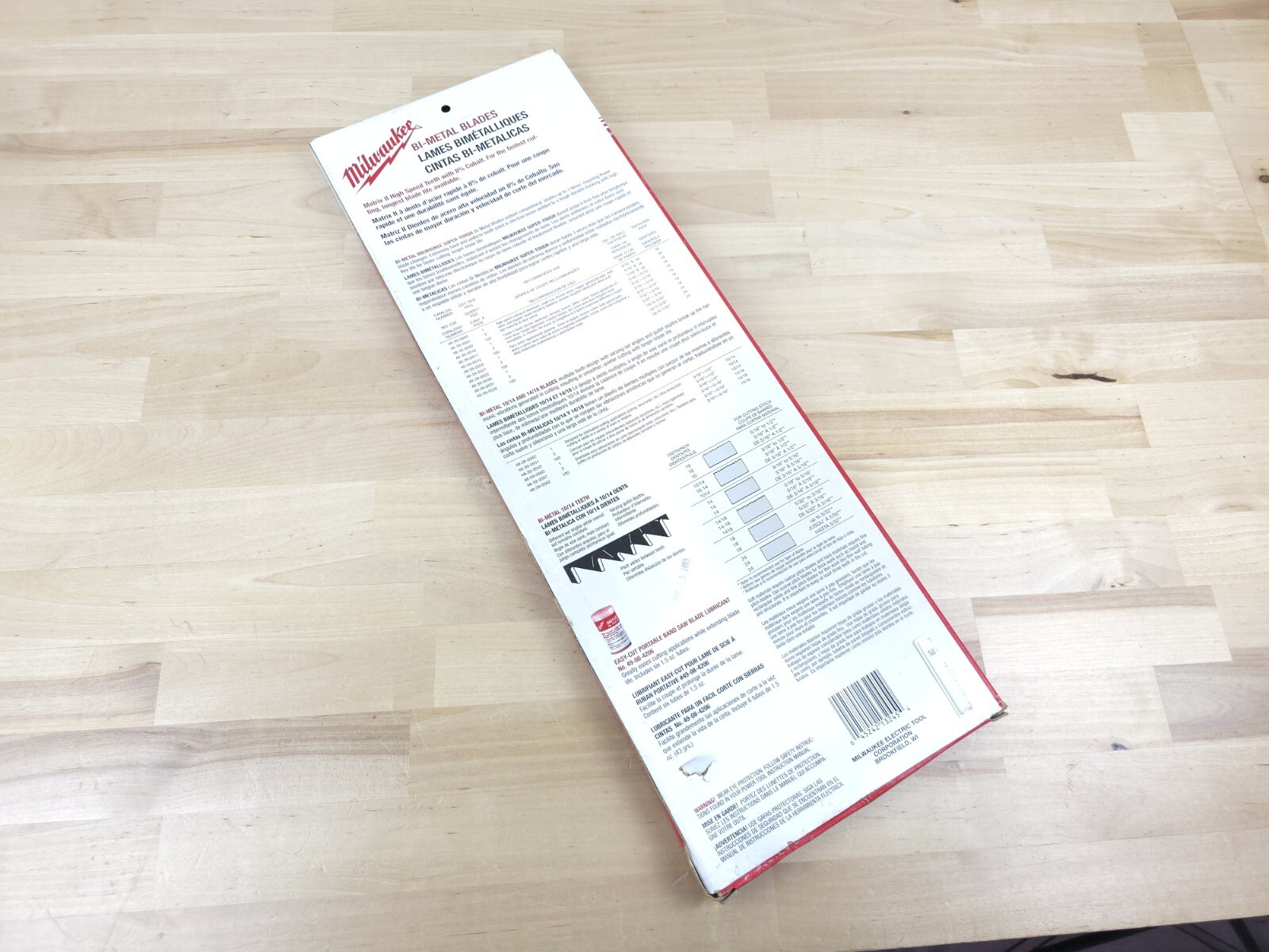 Milwaukee 48-39-0550 Portable Band Saw Blade 44 7/8″ 10/14 TPI Thick Metal 1PK