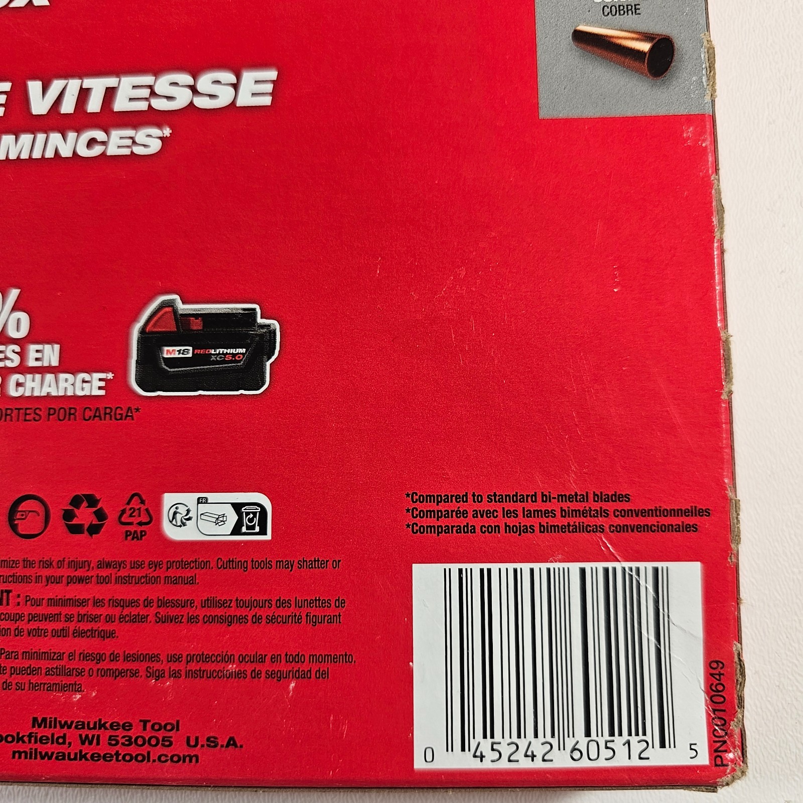 Milwaukee 30-9/16″ Compact Band Saw Blades Thin Metal 12/14 TPI Lot of 5