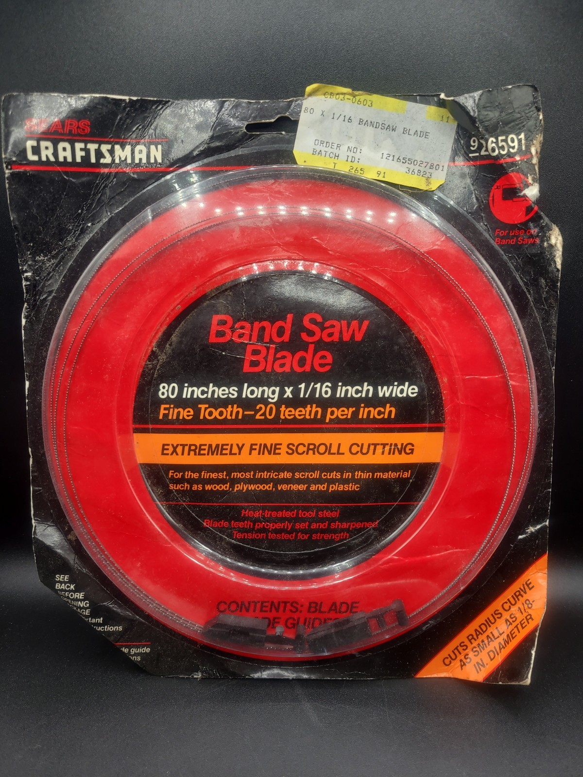 Sears Craftsman Band Saw Blade Model 926591
