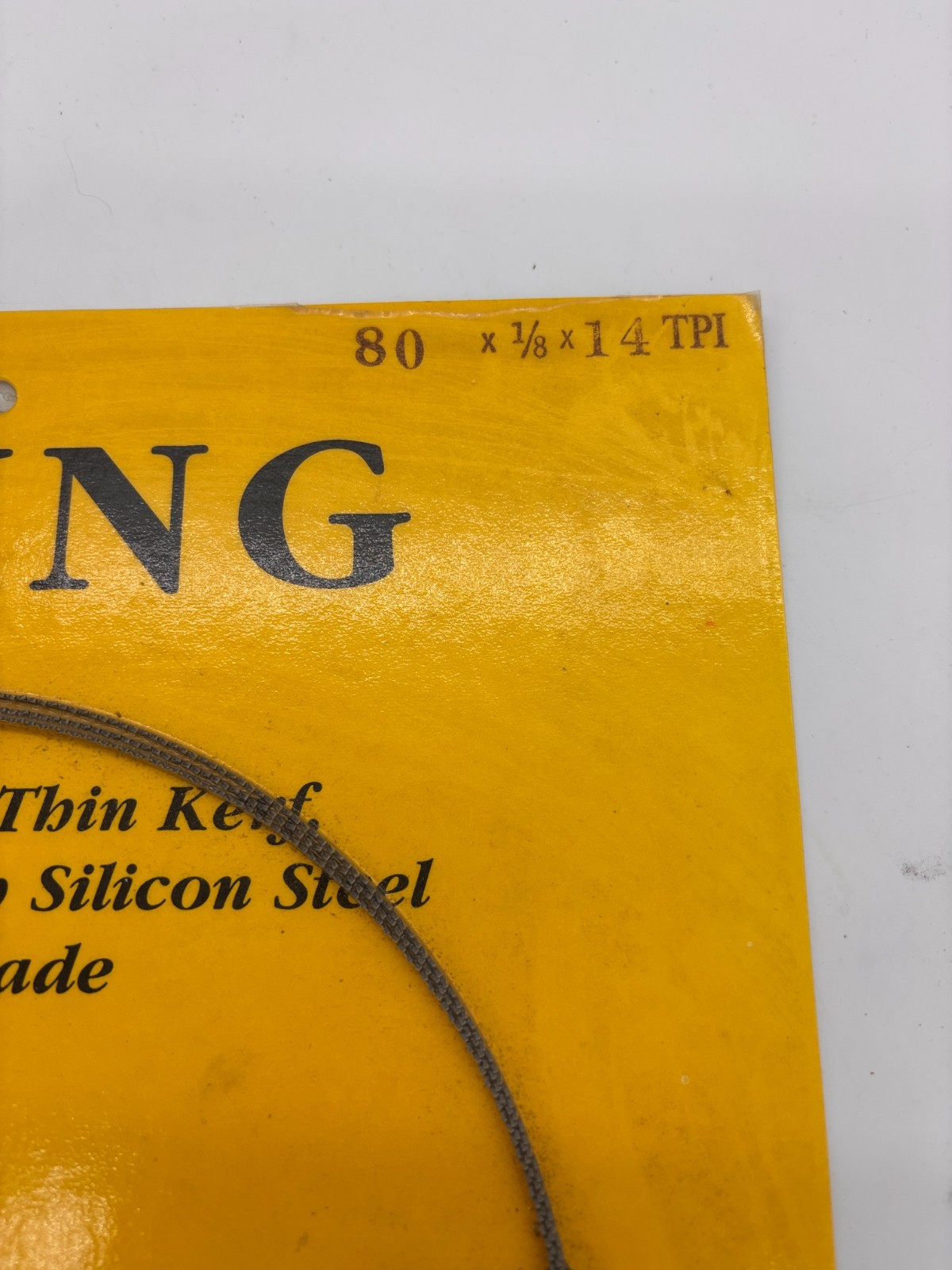 Viking Bandsaw (2) Blades 80×1/8×14 & 80×1/4×10 TPI Swedish Steel New sealed